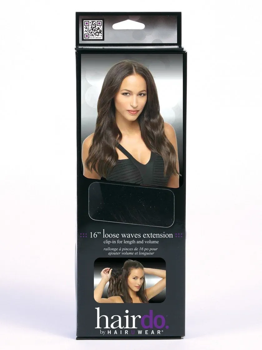 16" Loose Waves HF Synthetic Hair Extension (1 Piece) |  Clip In | DISCONTINUED