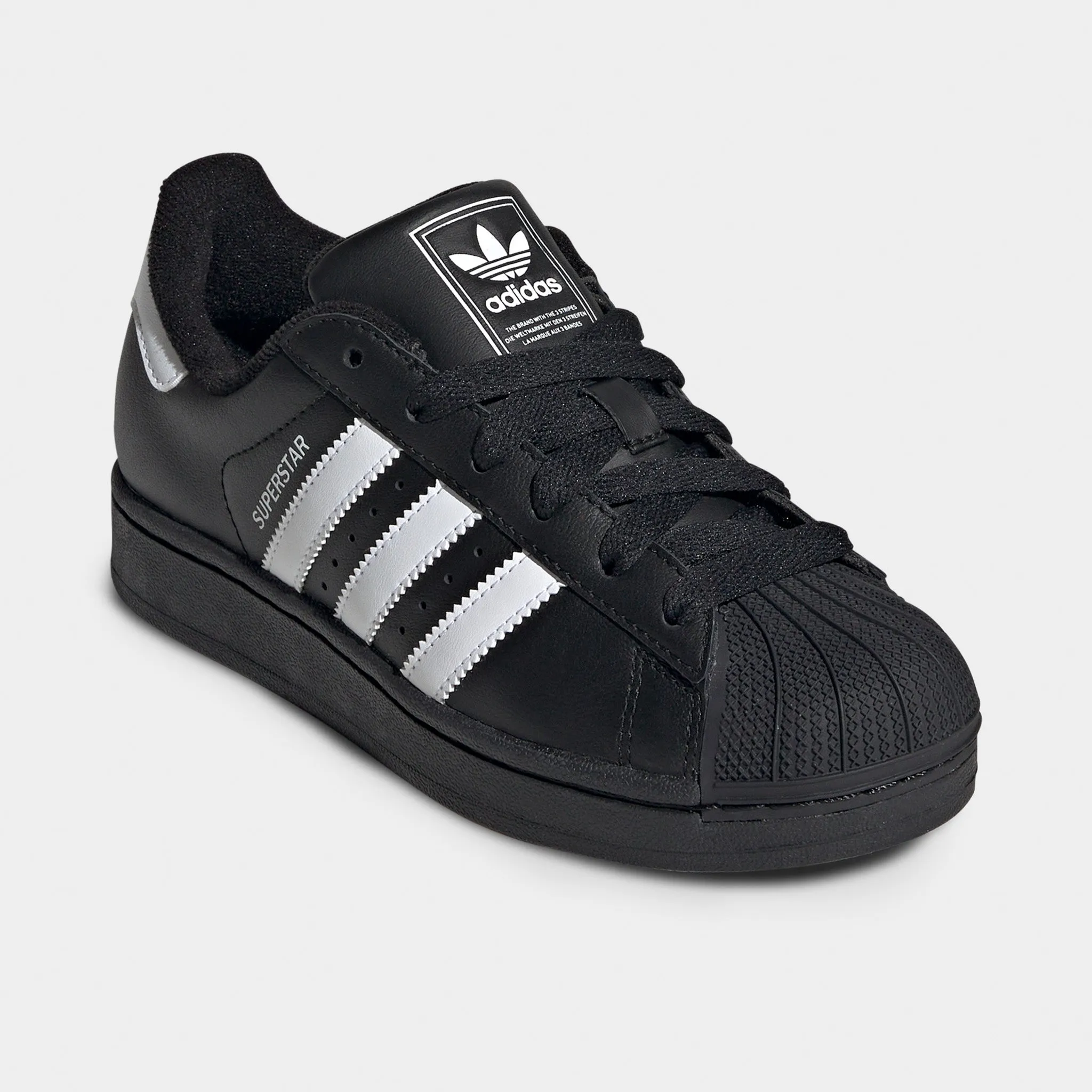 adidas Juniors' Superstar II Core Black / White