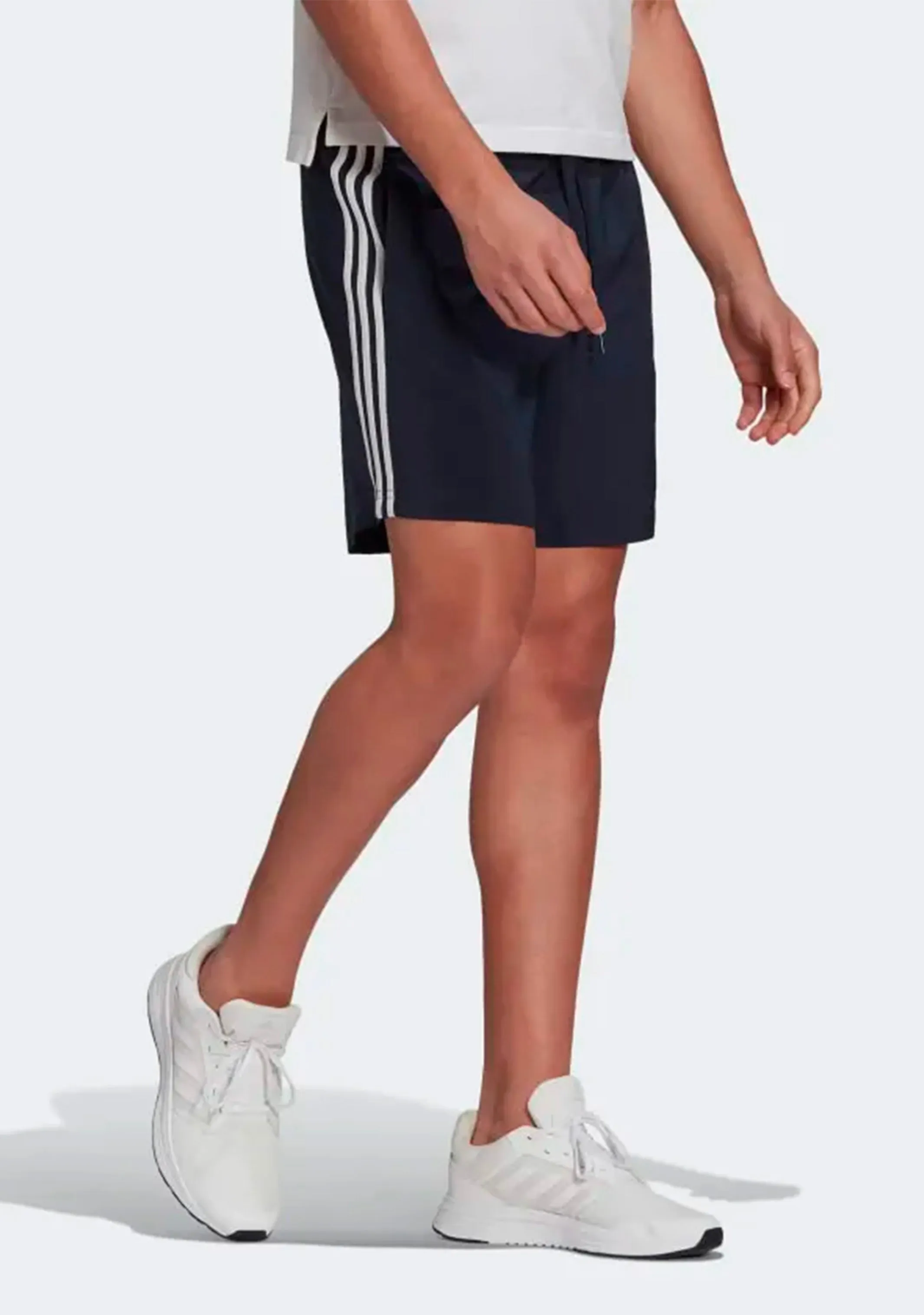 Adidas Men’s Aeroready Essentials Chelsea 3-Stripe Shorts Navy