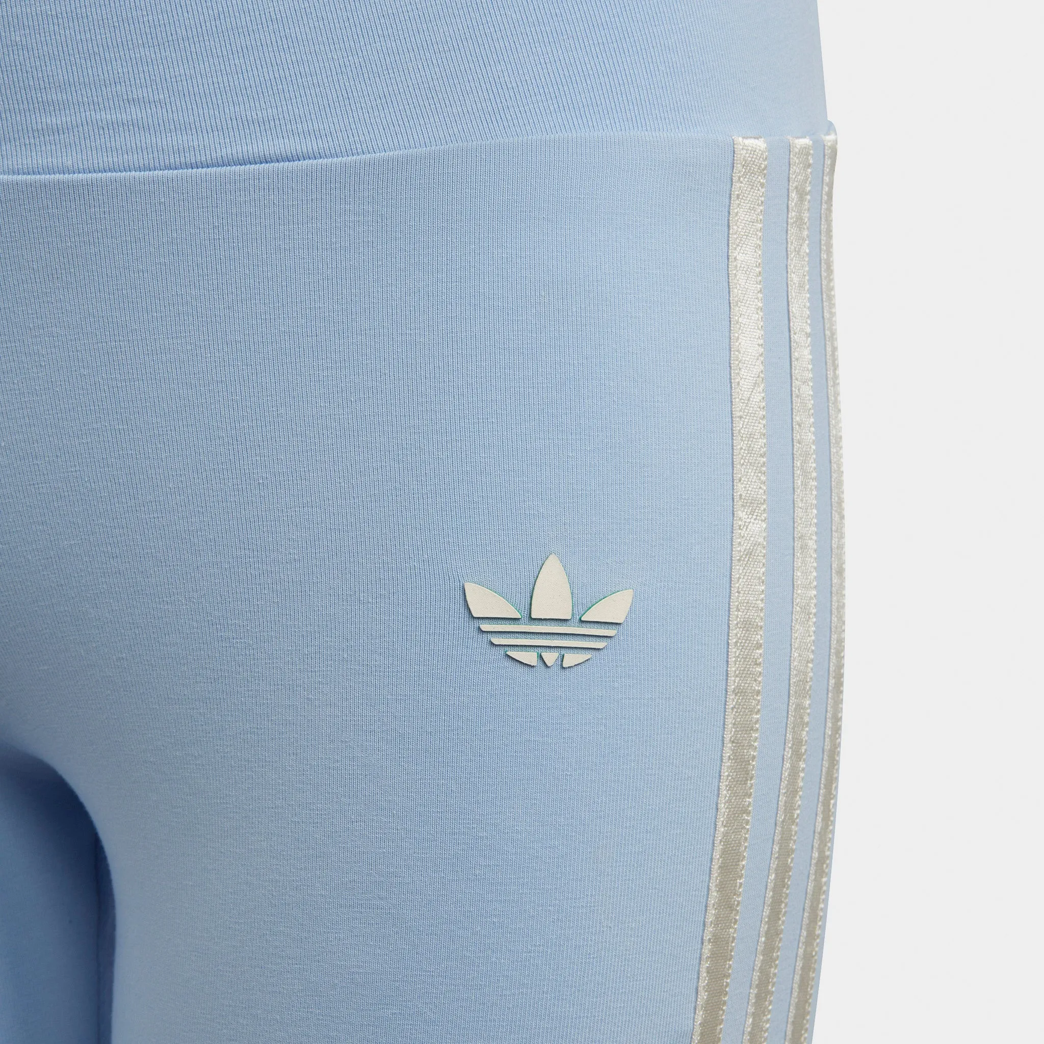 adidas Originals Junior Girls' High-Waist Leggings / Blue Dawn