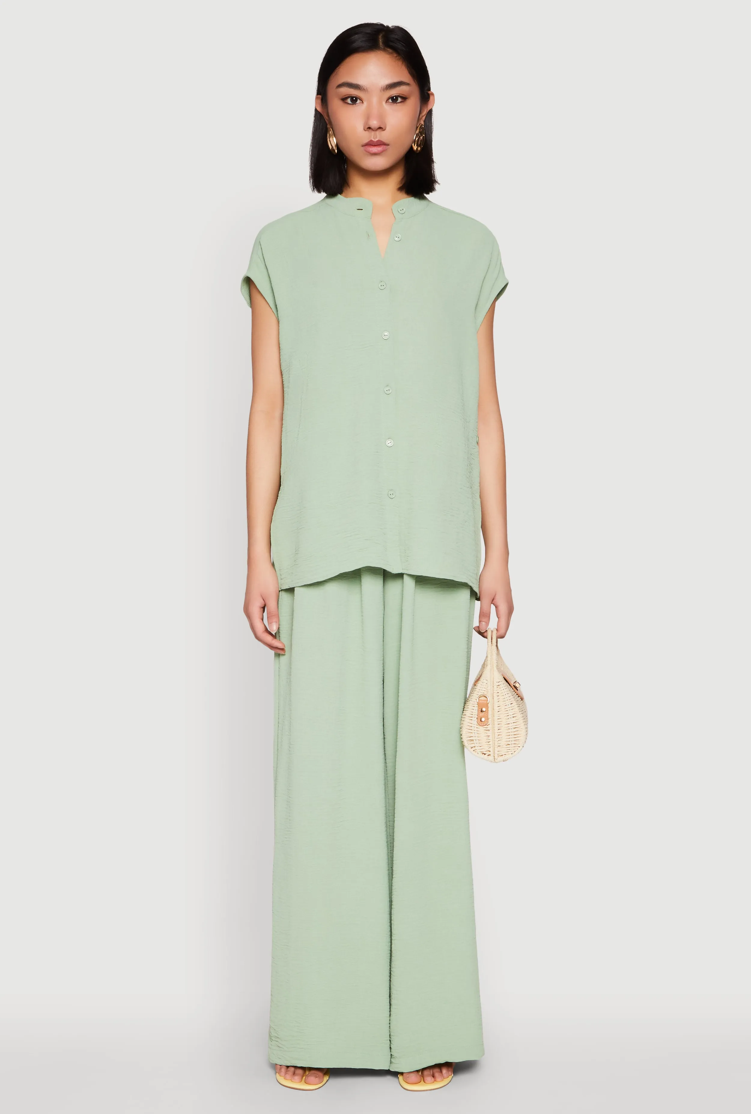 Airy Wide Leg Pants