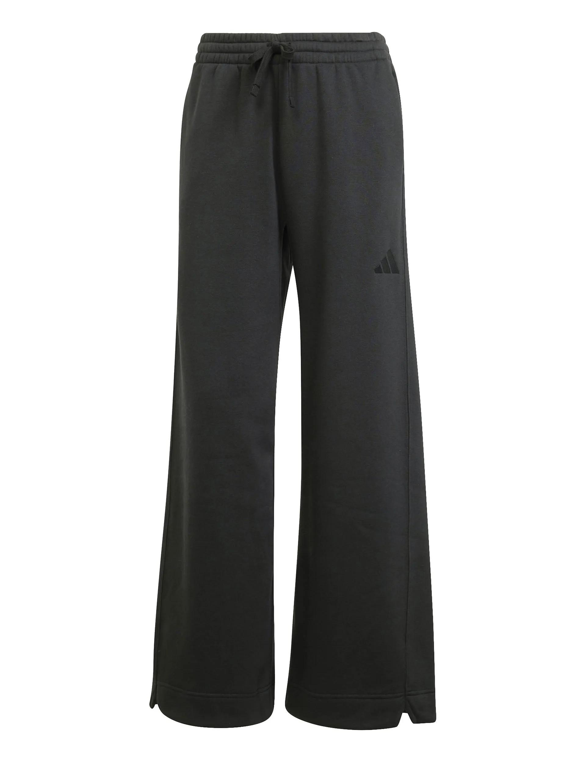 ALL SZN Fleece Loose Wide-Leg Pants - Black
