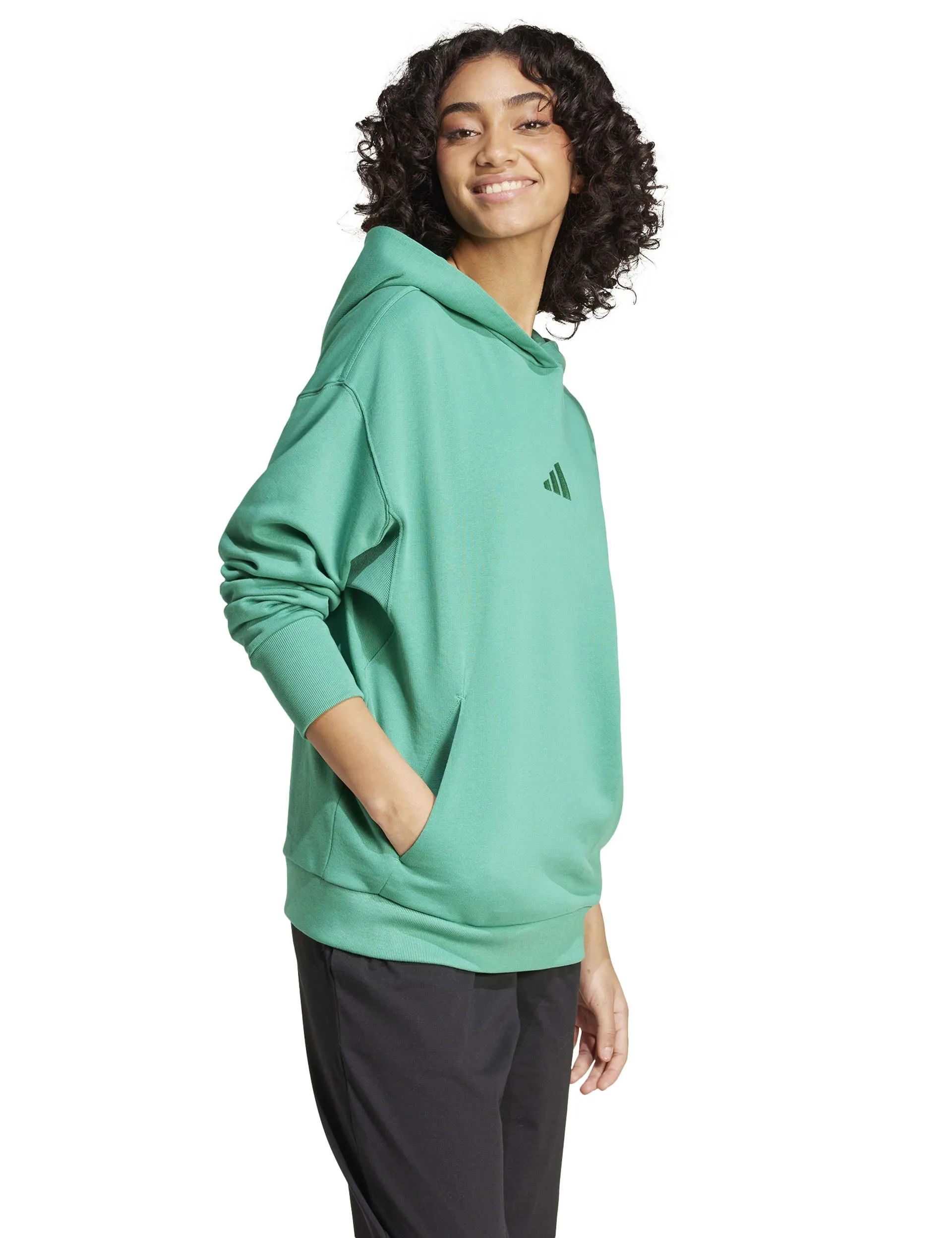 ALL SZN French Terry Loose Hoodie - Semi Court Green