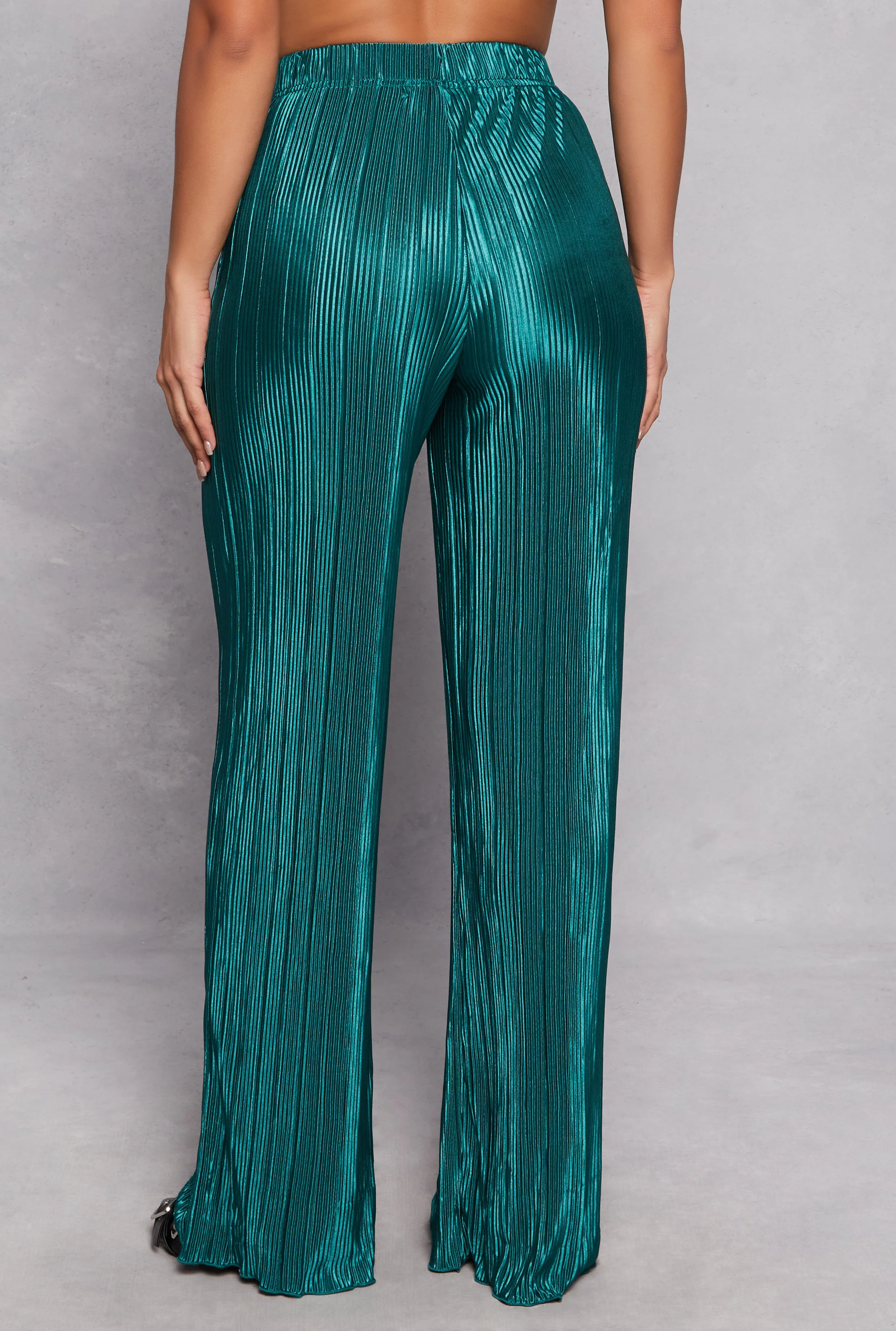 Almost Famous Plisse Wide Leg Pants