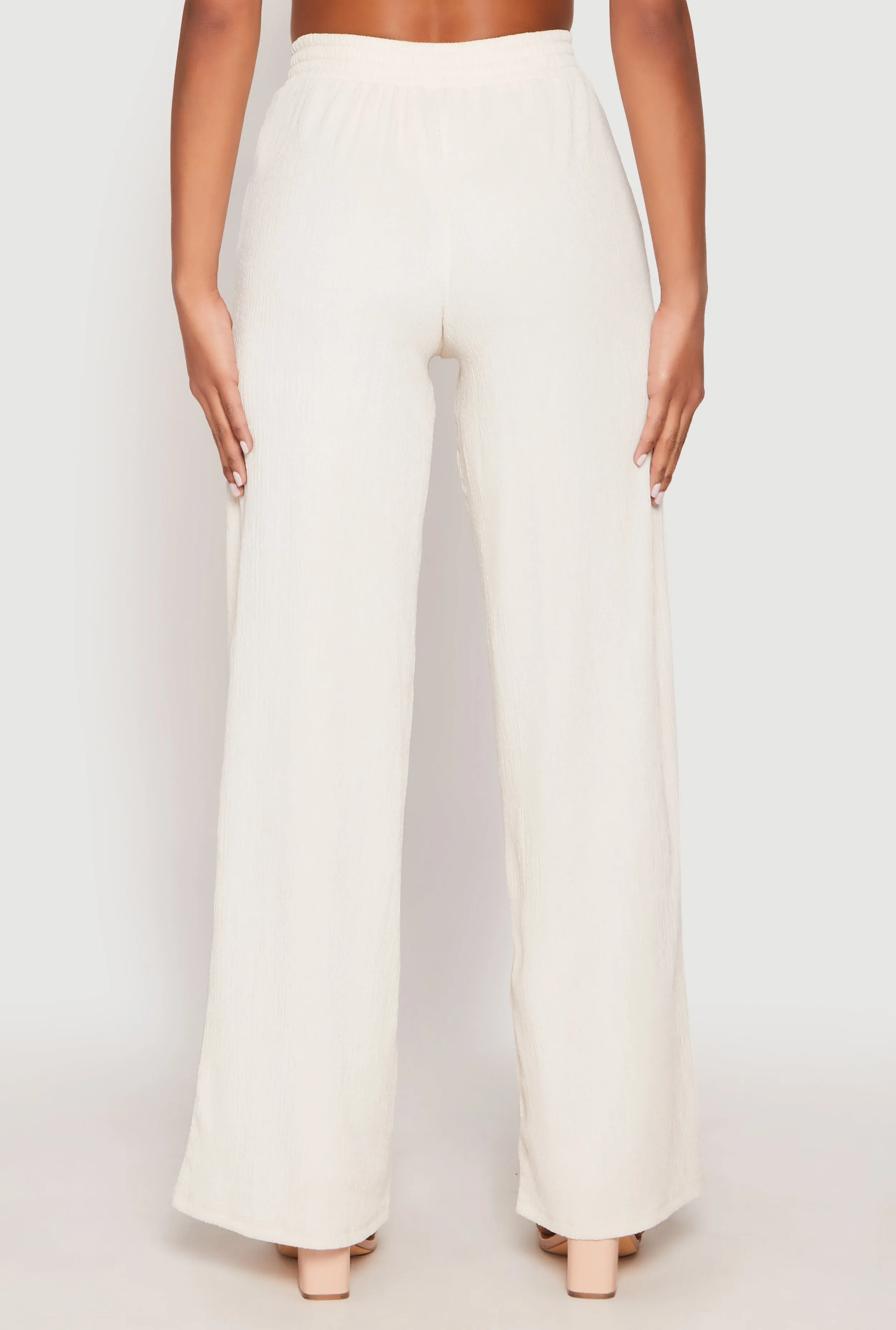 Almost Famous Textured Knit Wide Leg Pants