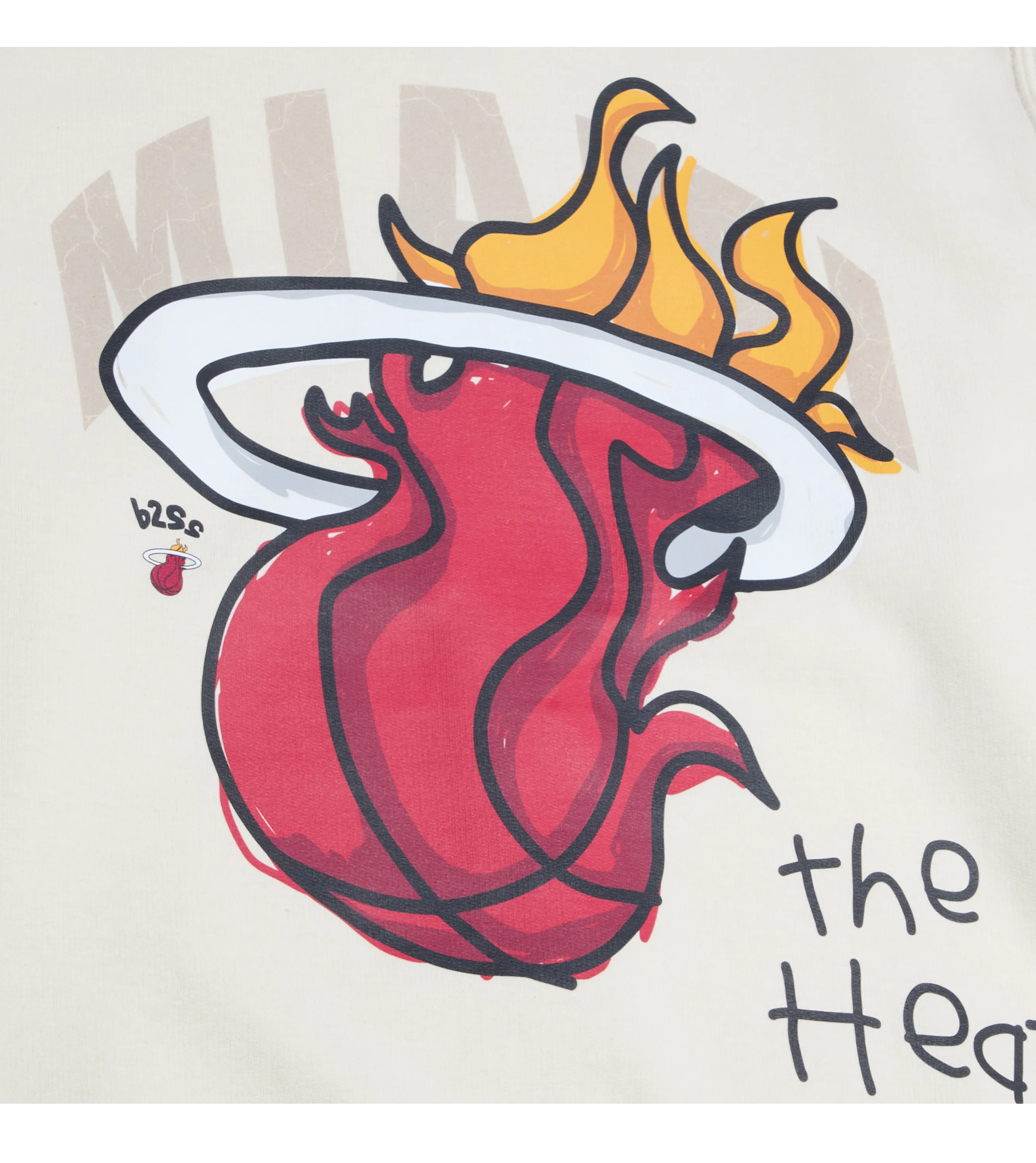 B2SS Miami HEAT Cream Vintage Crewneck