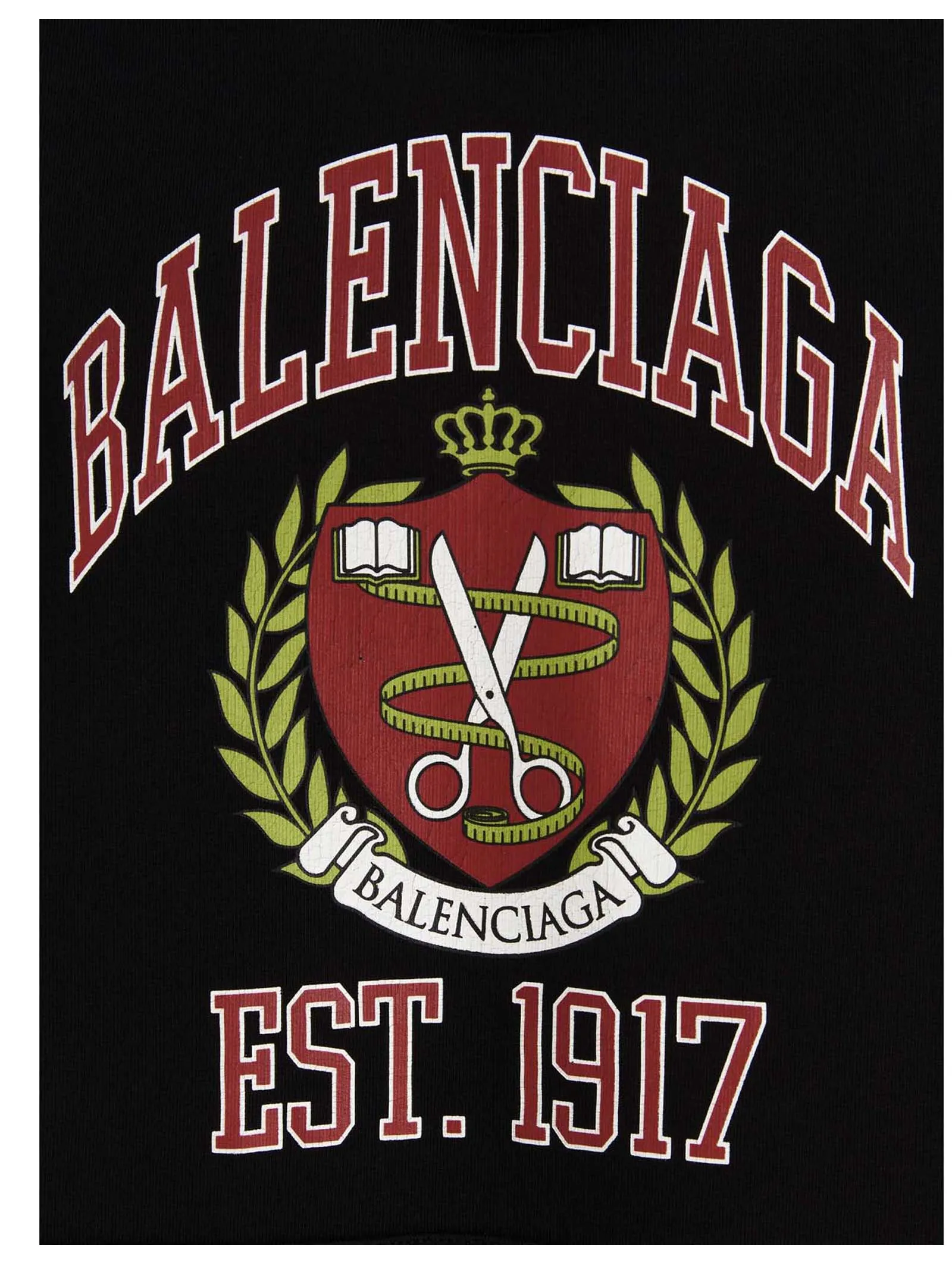 Balenciaga College Wide-Fit Hoodie