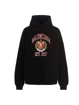 Balenciaga College Wide-Fit Hoodie
