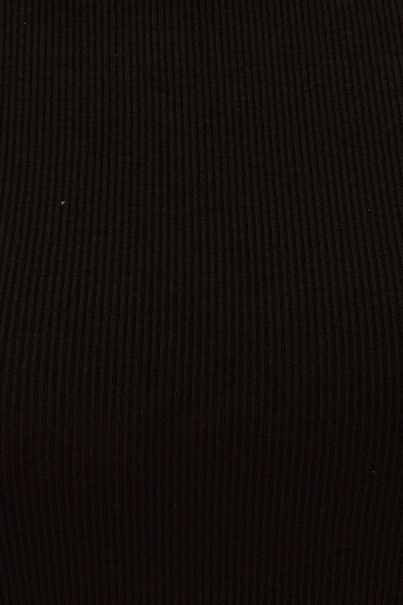 Black Dress Short Sleeve Crew Neck