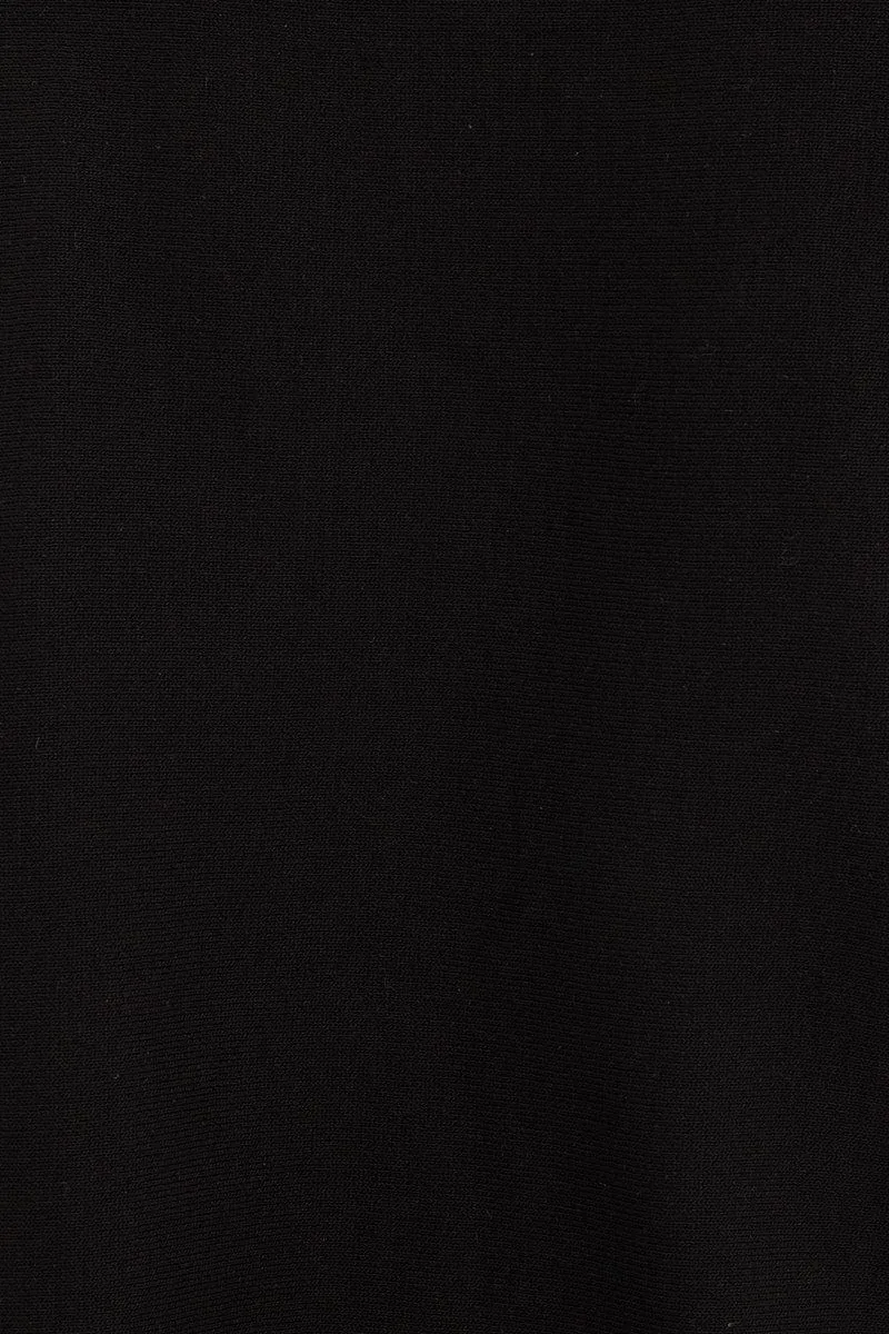 Black Oversized Lounge Knit Set
