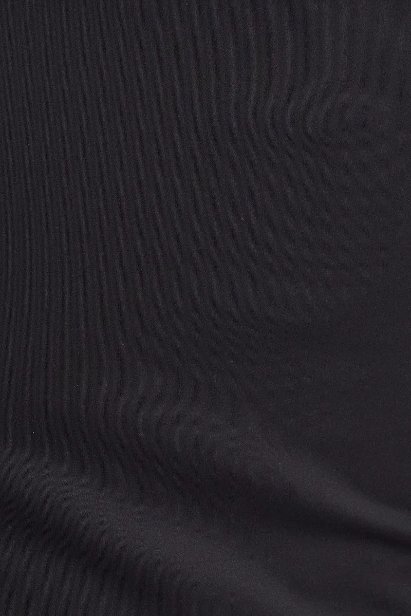 Black Tank Top Square Neck Supersoft