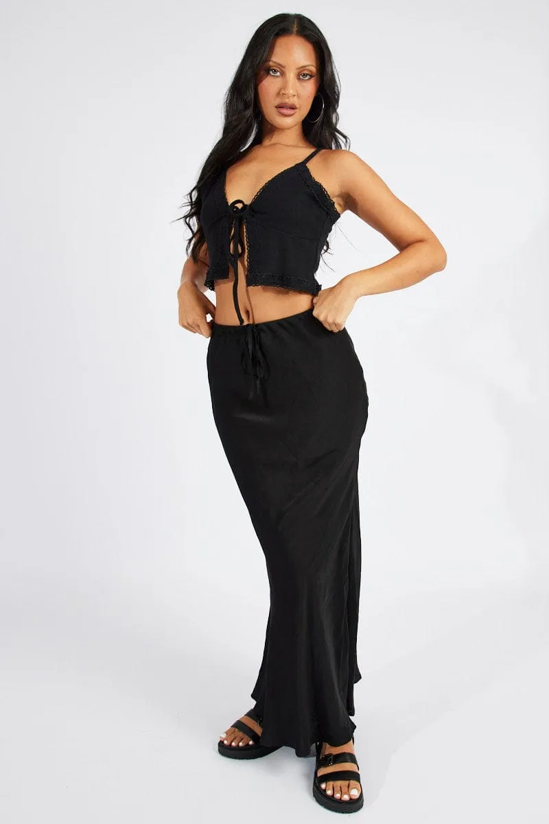 Black Tie Up Top