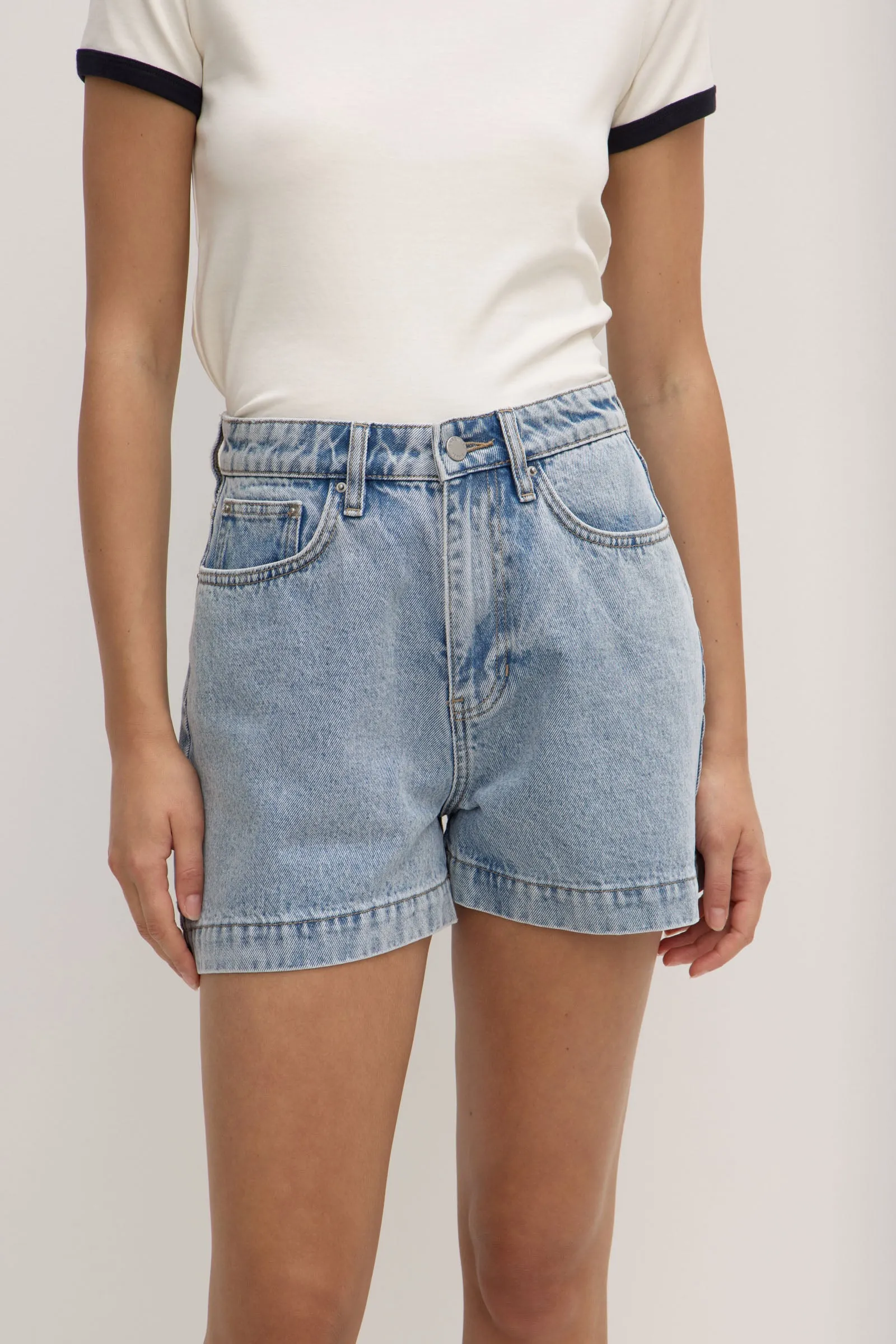 Boxy Denim Short