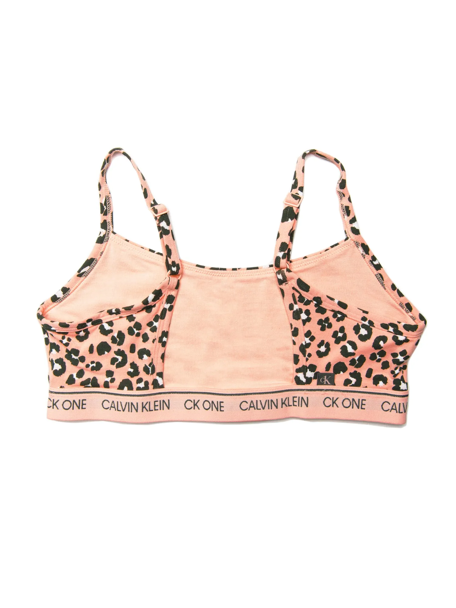 CALVIN KLEIN CK ONE COTTON ALL OVER PRINT BRALETTE  - CLEARANCE