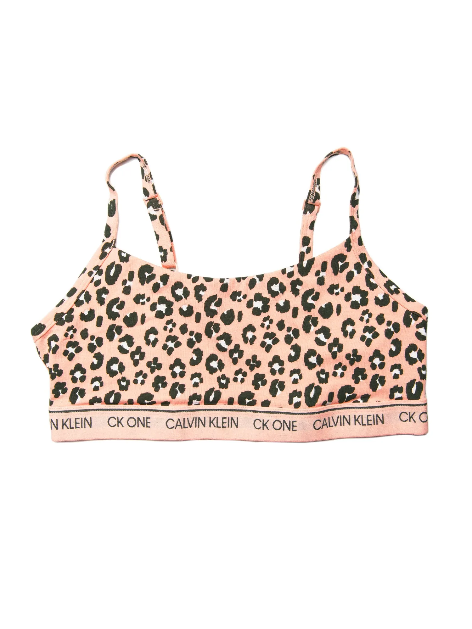 CALVIN KLEIN CK ONE COTTON ALL OVER PRINT BRALETTE  - CLEARANCE