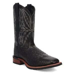 Dan Post Mens Stride Black Leather Work Cowboy Boots