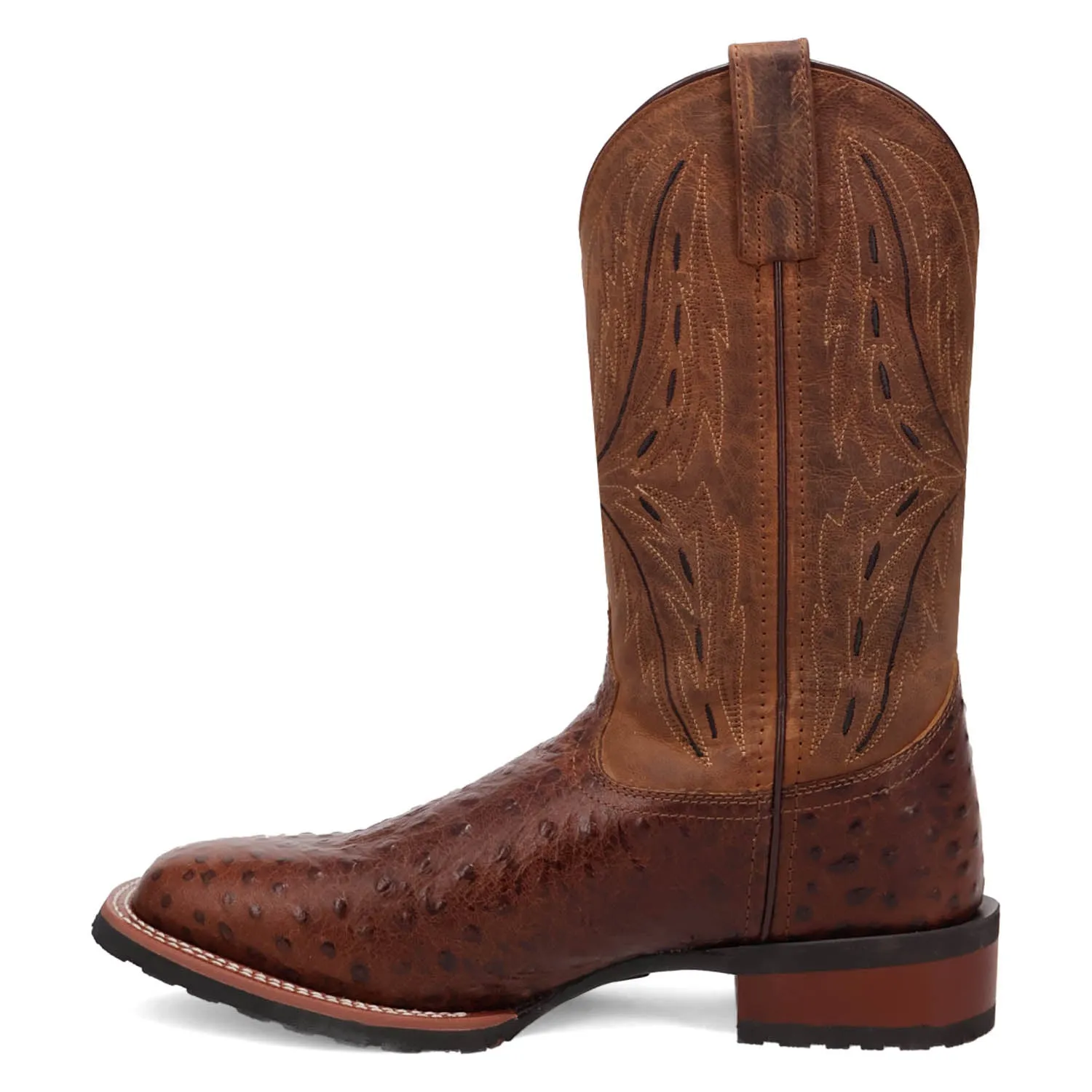 Dan Post Mens Stride Chocolate Leather Work Cowboy Boots