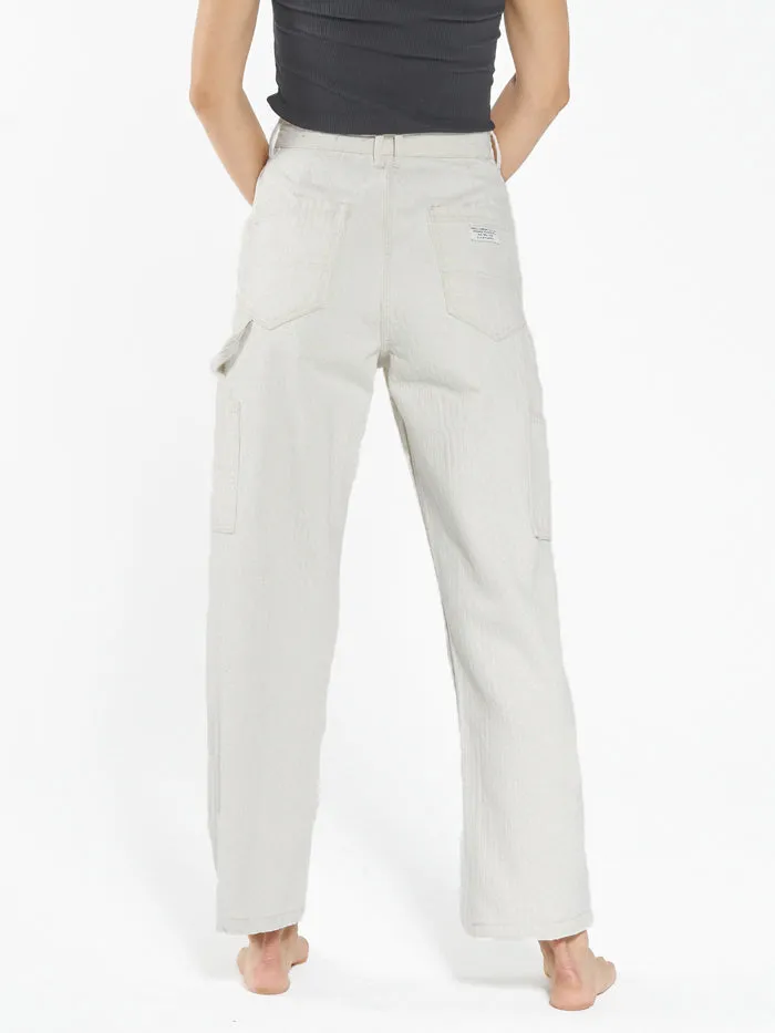 Dell Stripe Carpenter Pant - Unbleached