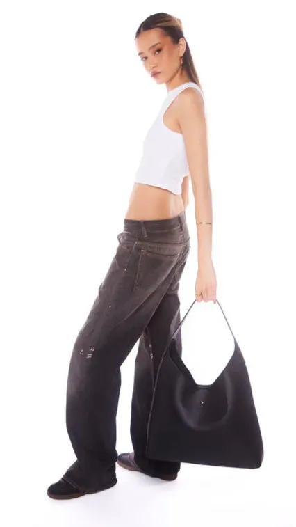 Duke Hobo Bag - Black PU