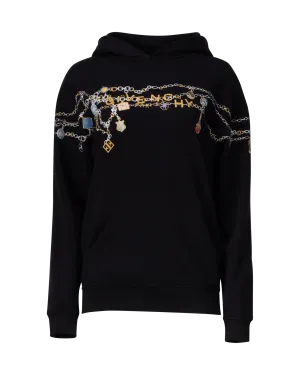 Embroidered Casual Fit Hoodie