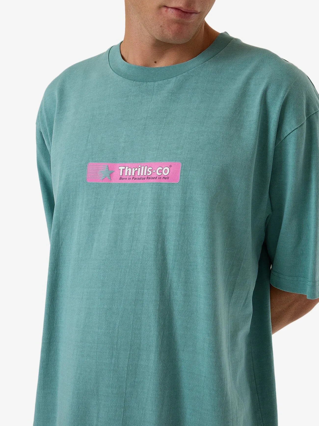 Games Of 84' Oversize Fit Tee - Agate Green