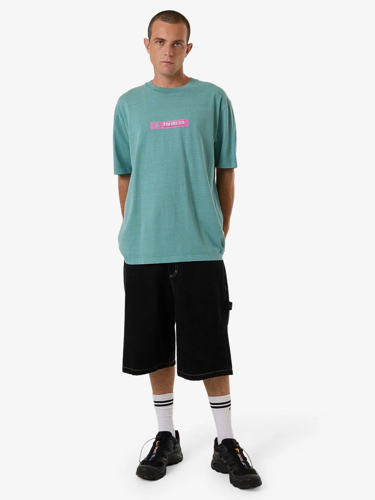 Games Of 84' Oversize Fit Tee - Agate Green