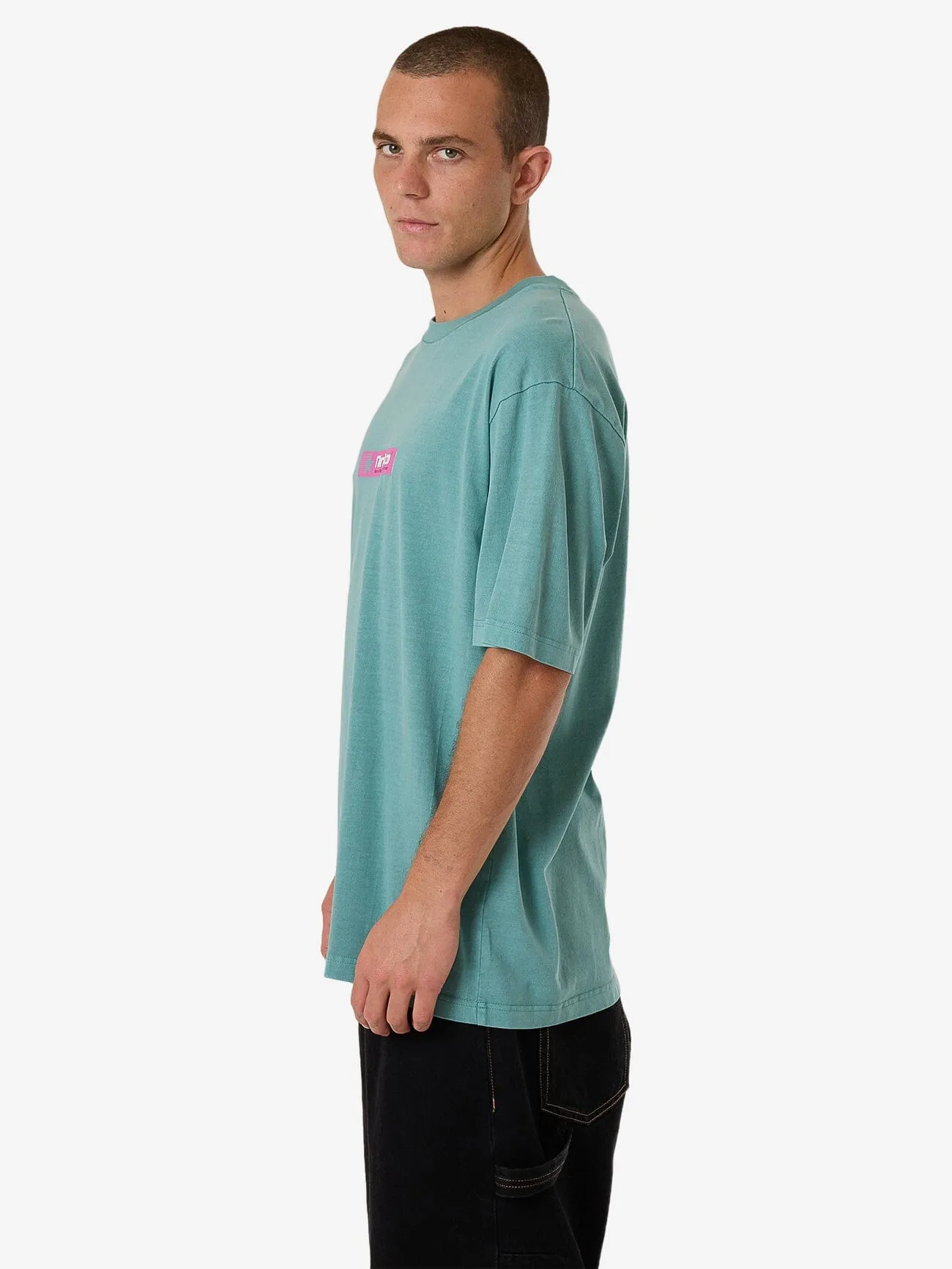 Games Of 84' Oversize Fit Tee - Agate Green