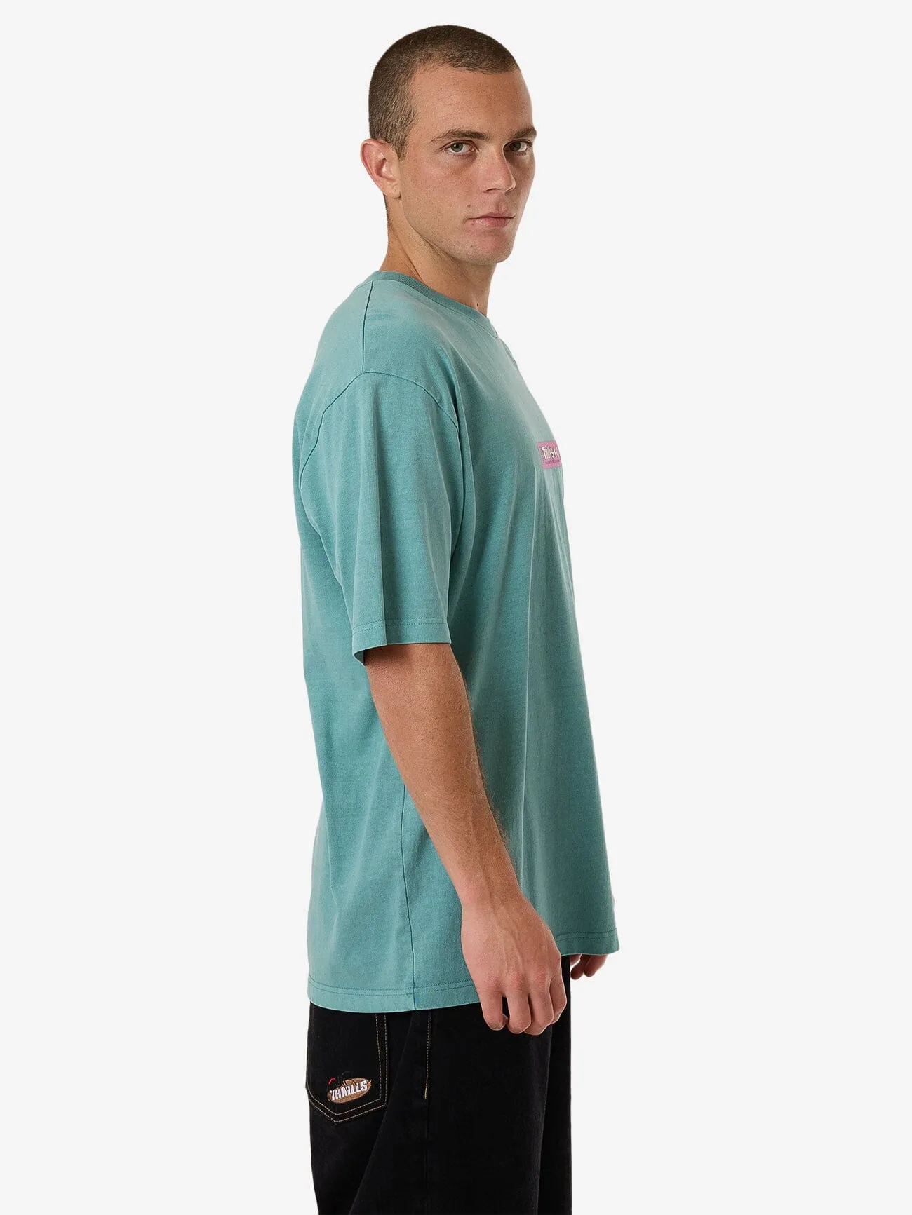 Games Of 84' Oversize Fit Tee - Agate Green