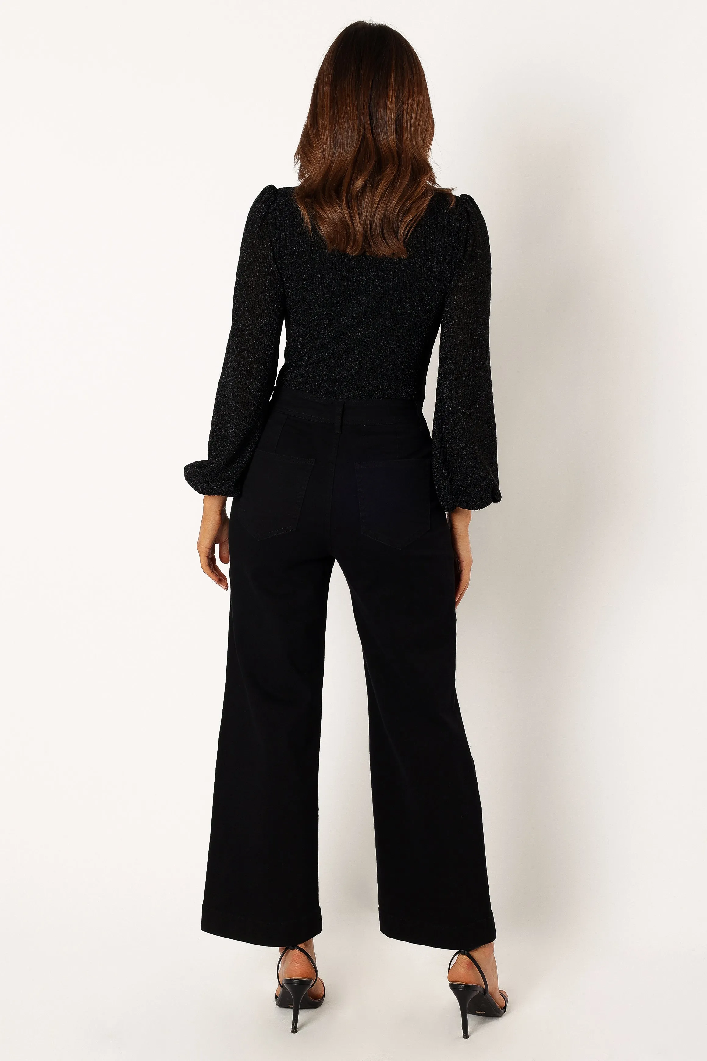 Georgia Wide Leg Pant - Black