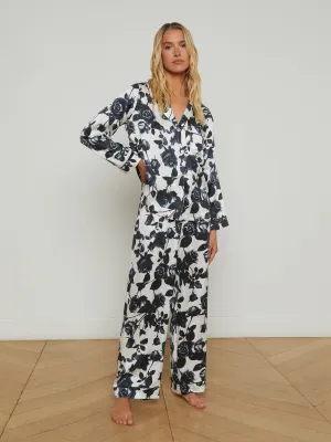 Inez Silk Long Pajama Set