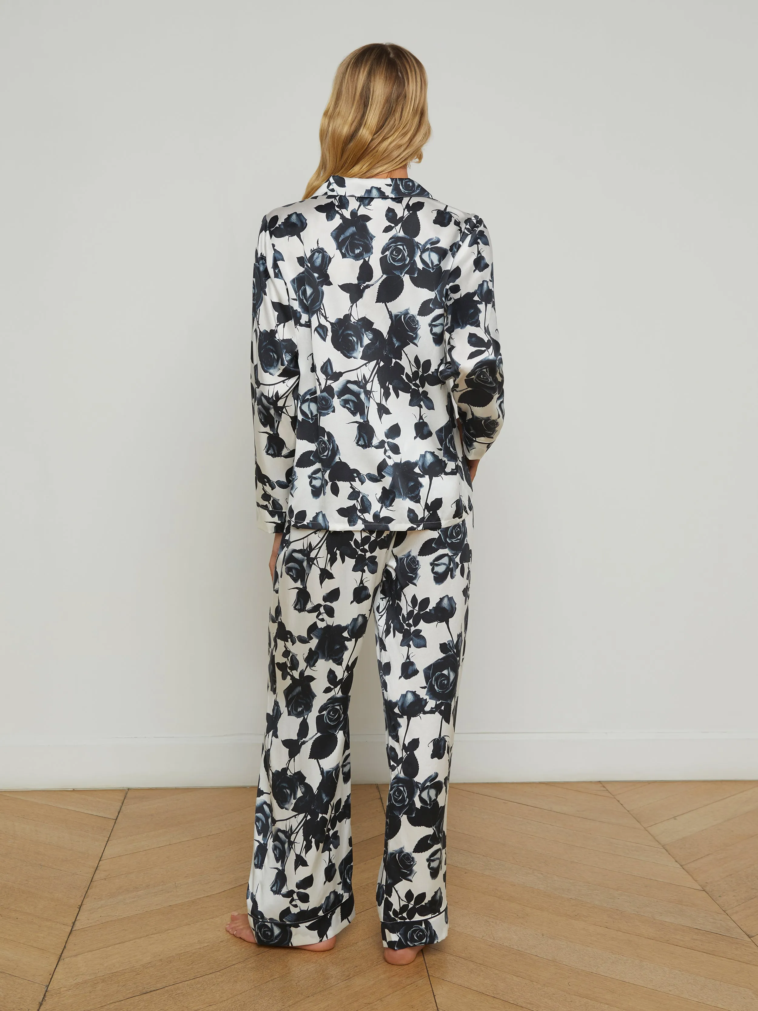 Inez Silk Long Pajama Set