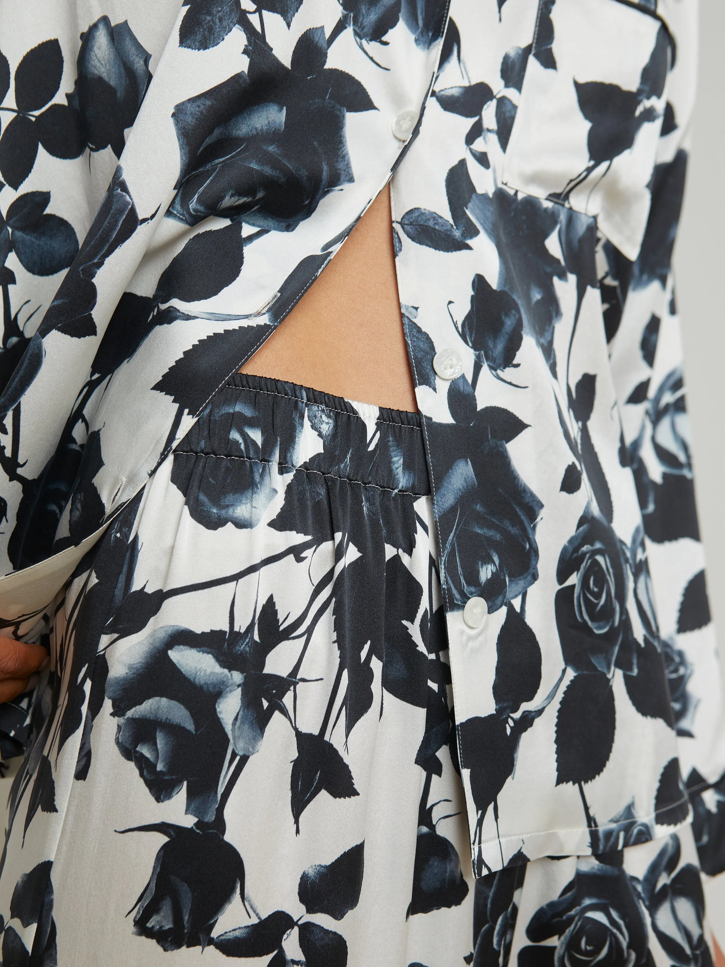 Inez Silk Long Pajama Set