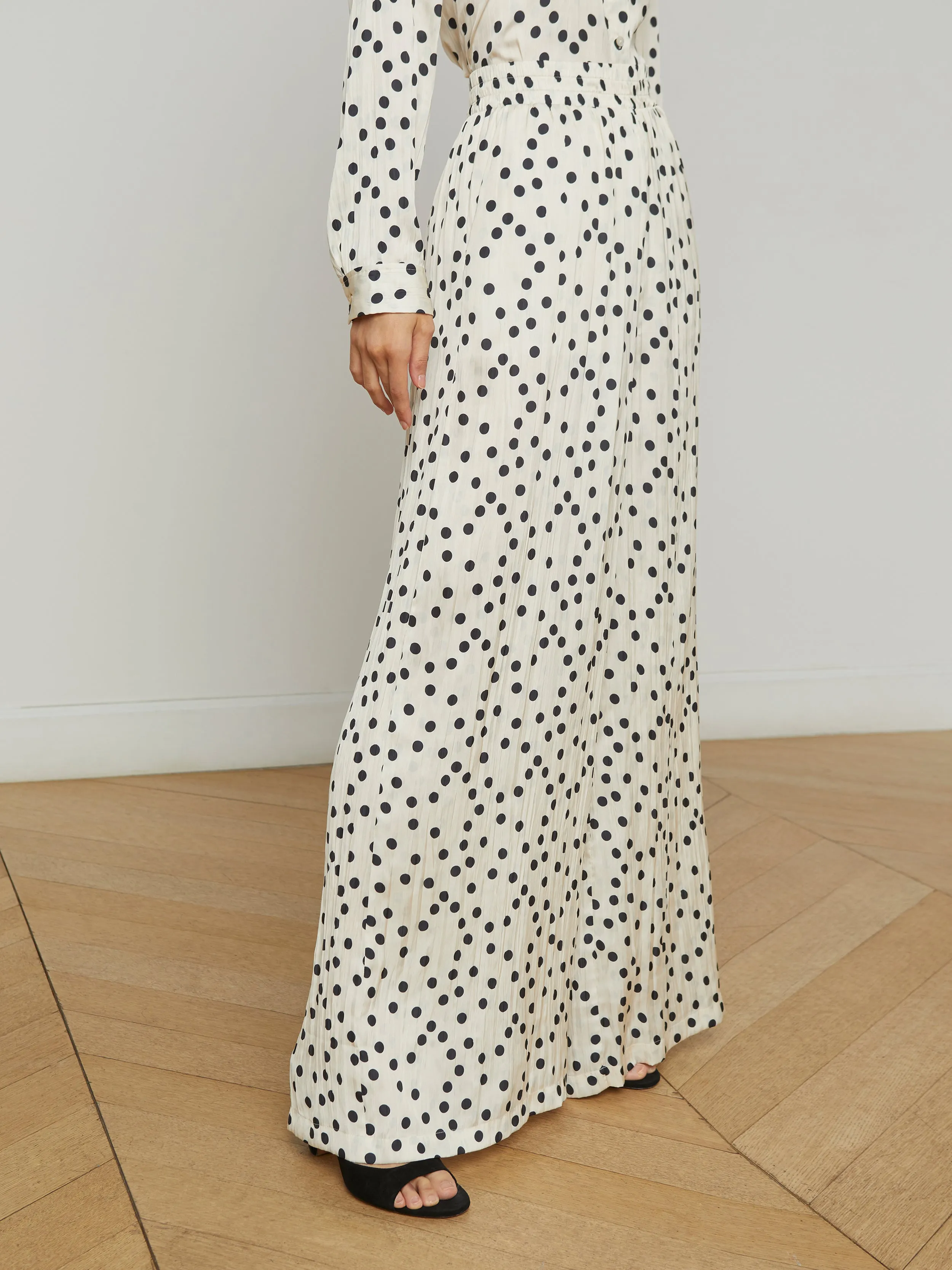 Lillian Satin Wide-Leg Pant