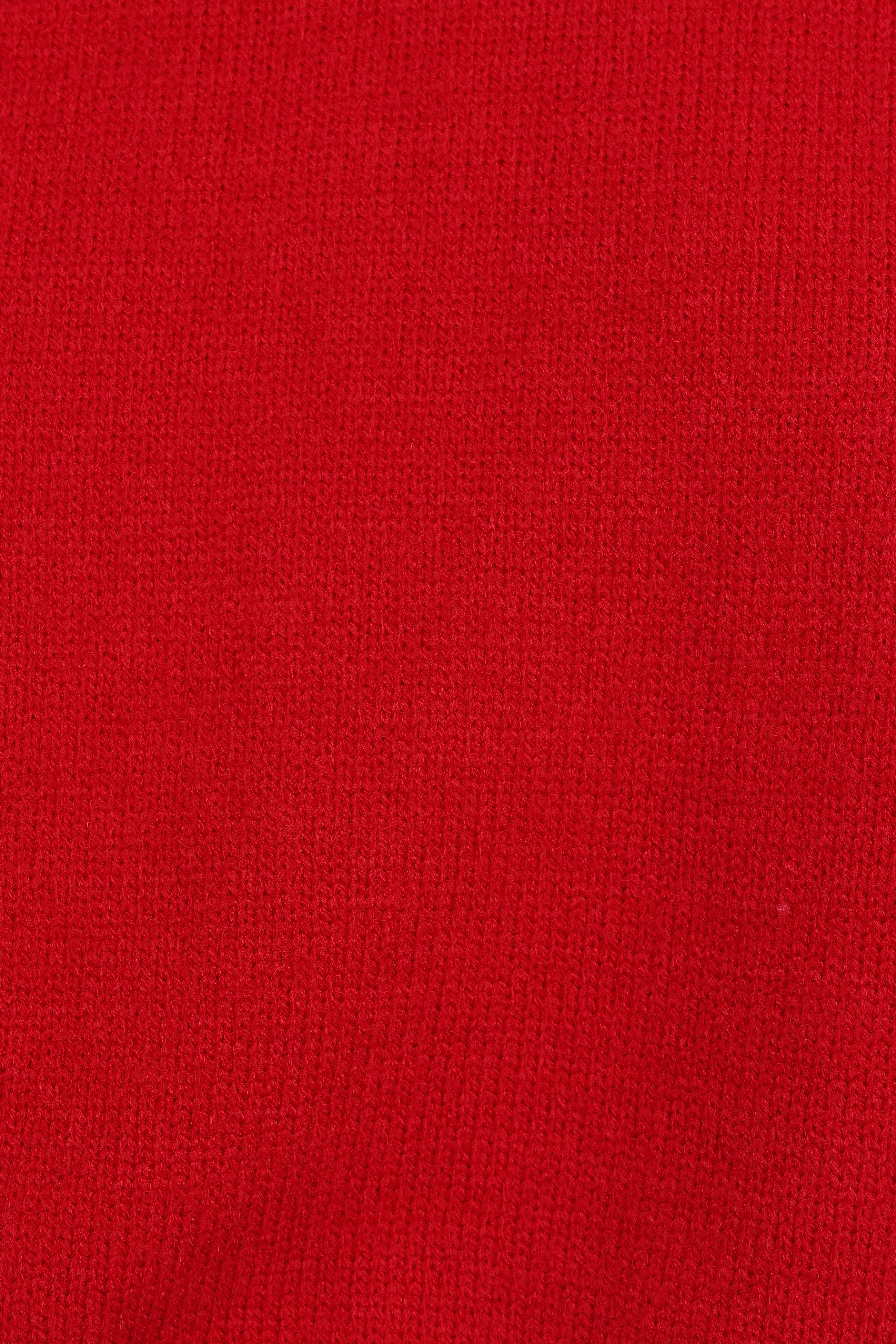 Luda Mockneck Knit Sweater - Red