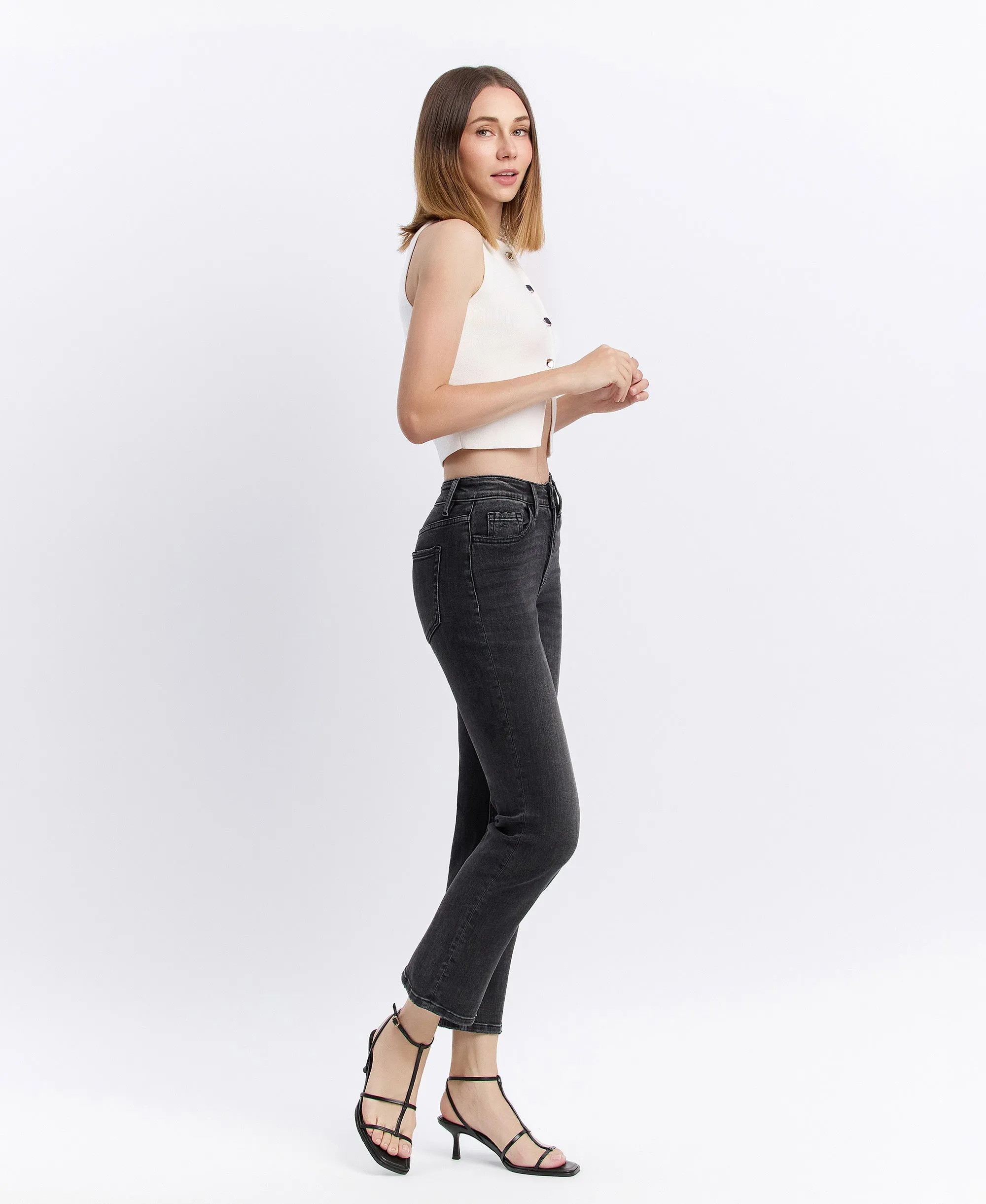 Luminary - High Rise Ankle Straight Jeans