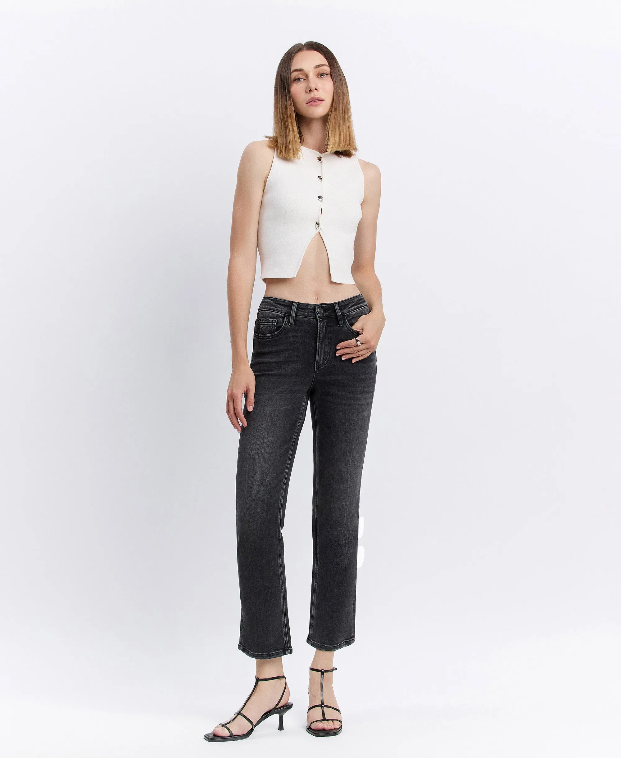 Luminary - High Rise Ankle Straight Jeans
