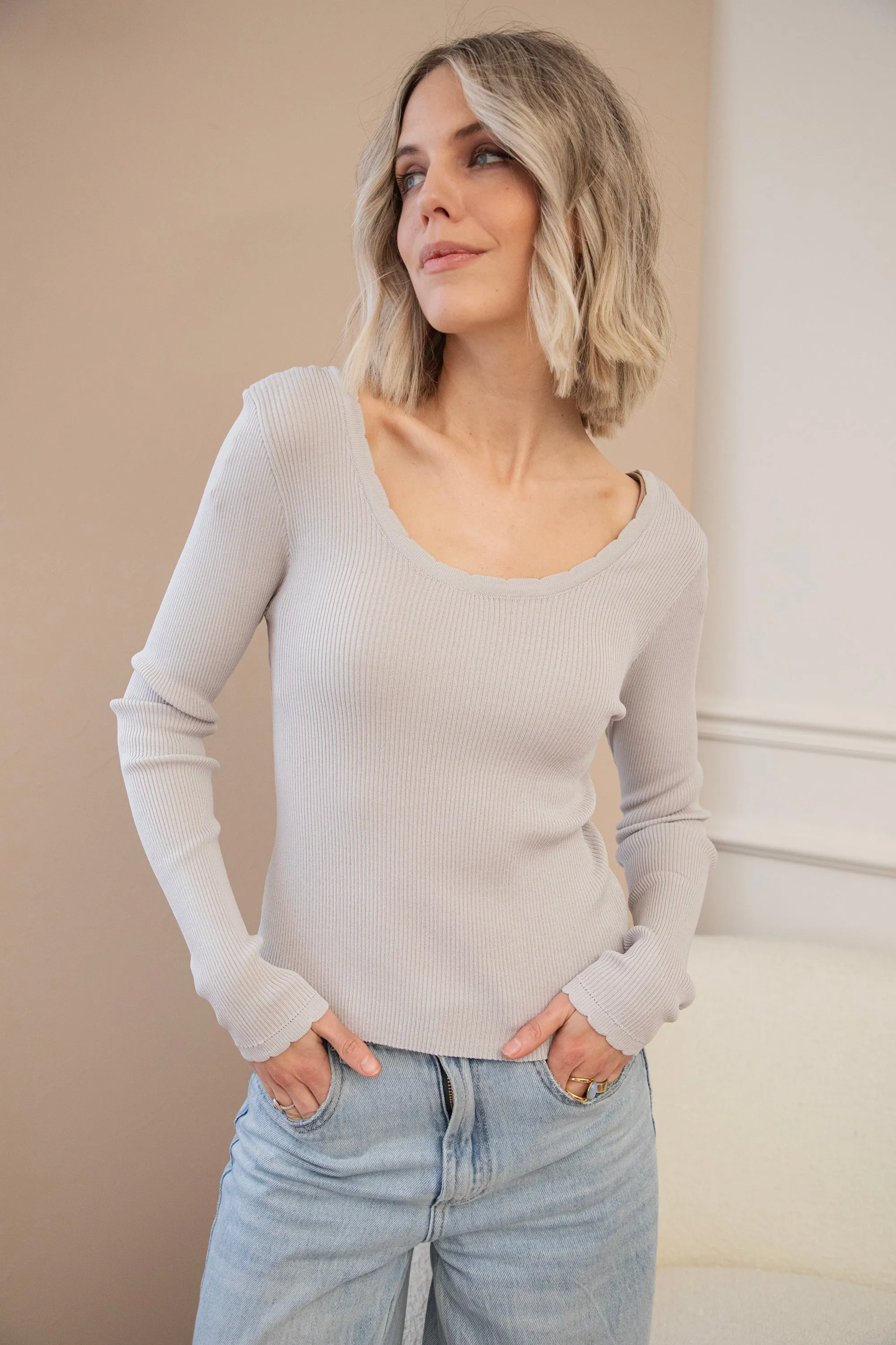 Mira Soft Grey - Longsleeve