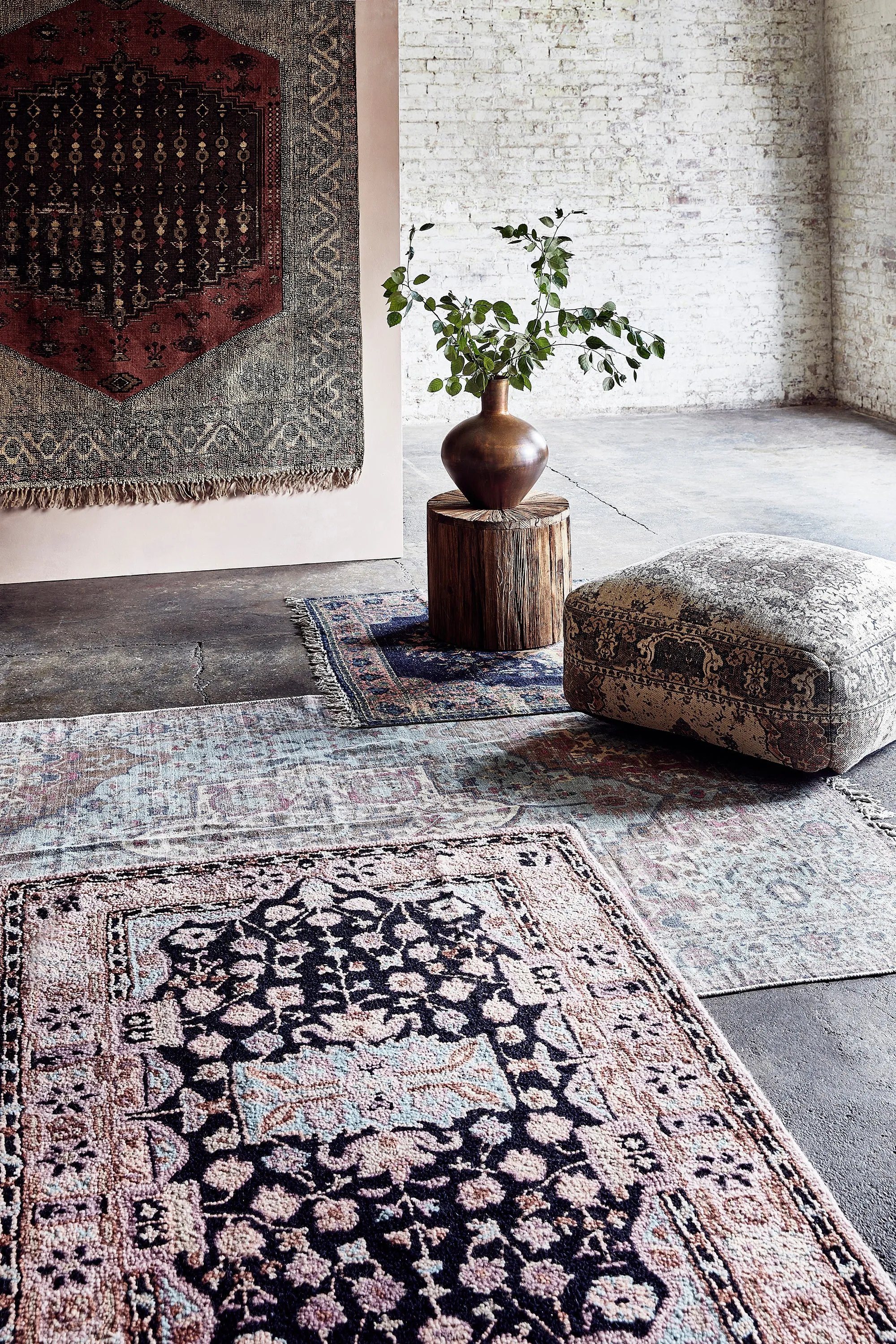 Natural Kasbar Pouffe