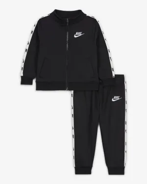 NIKE KID'S LOGO DRI-FIT TAPING BLACK TRACKSUIT SET