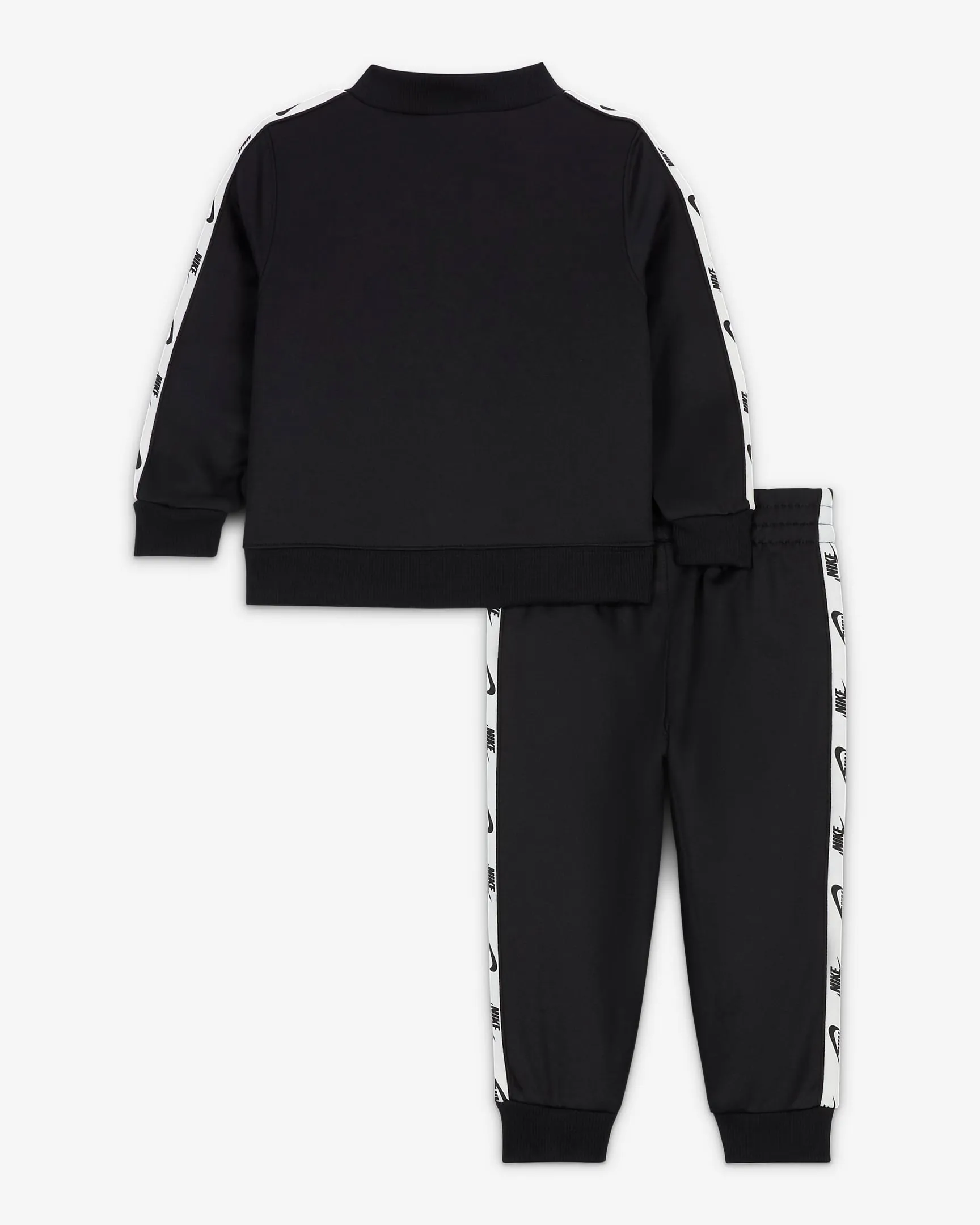 NIKE KID'S LOGO DRI-FIT TAPING BLACK TRACKSUIT SET