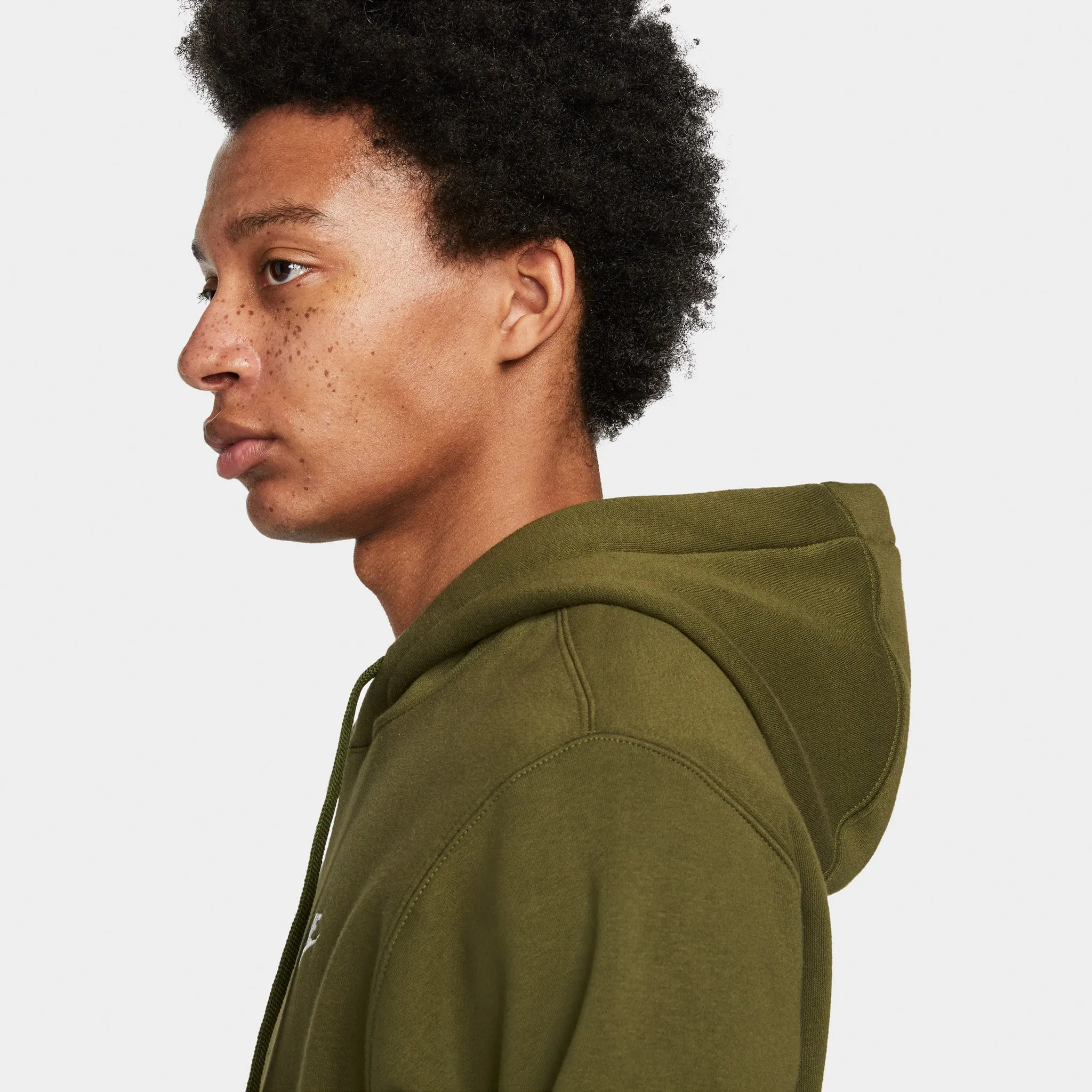 Nike Sportswear Club Fleece Pullover Hoodie Rough Green / Rough Green - White
