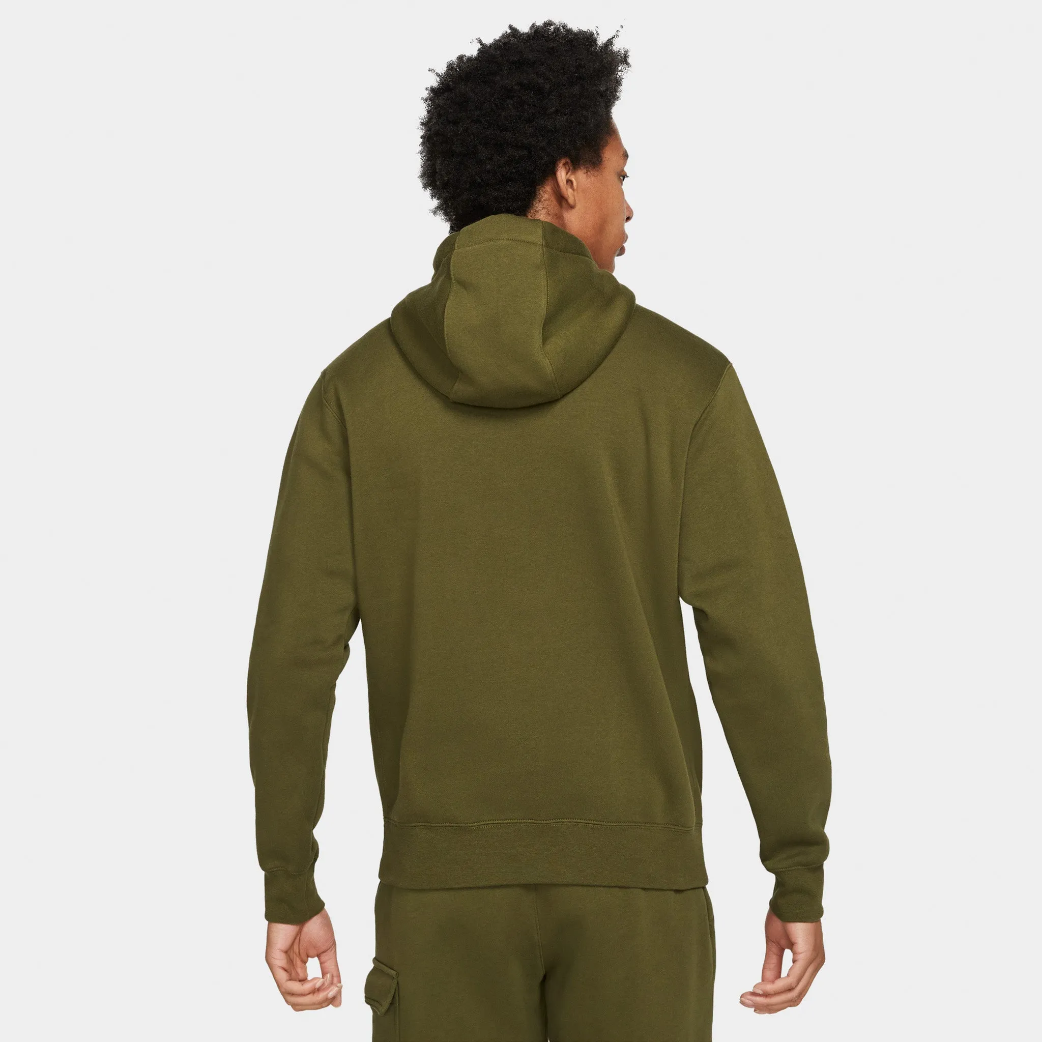 Nike Sportswear Club Fleece Pullover Hoodie Rough Green / Rough Green - White