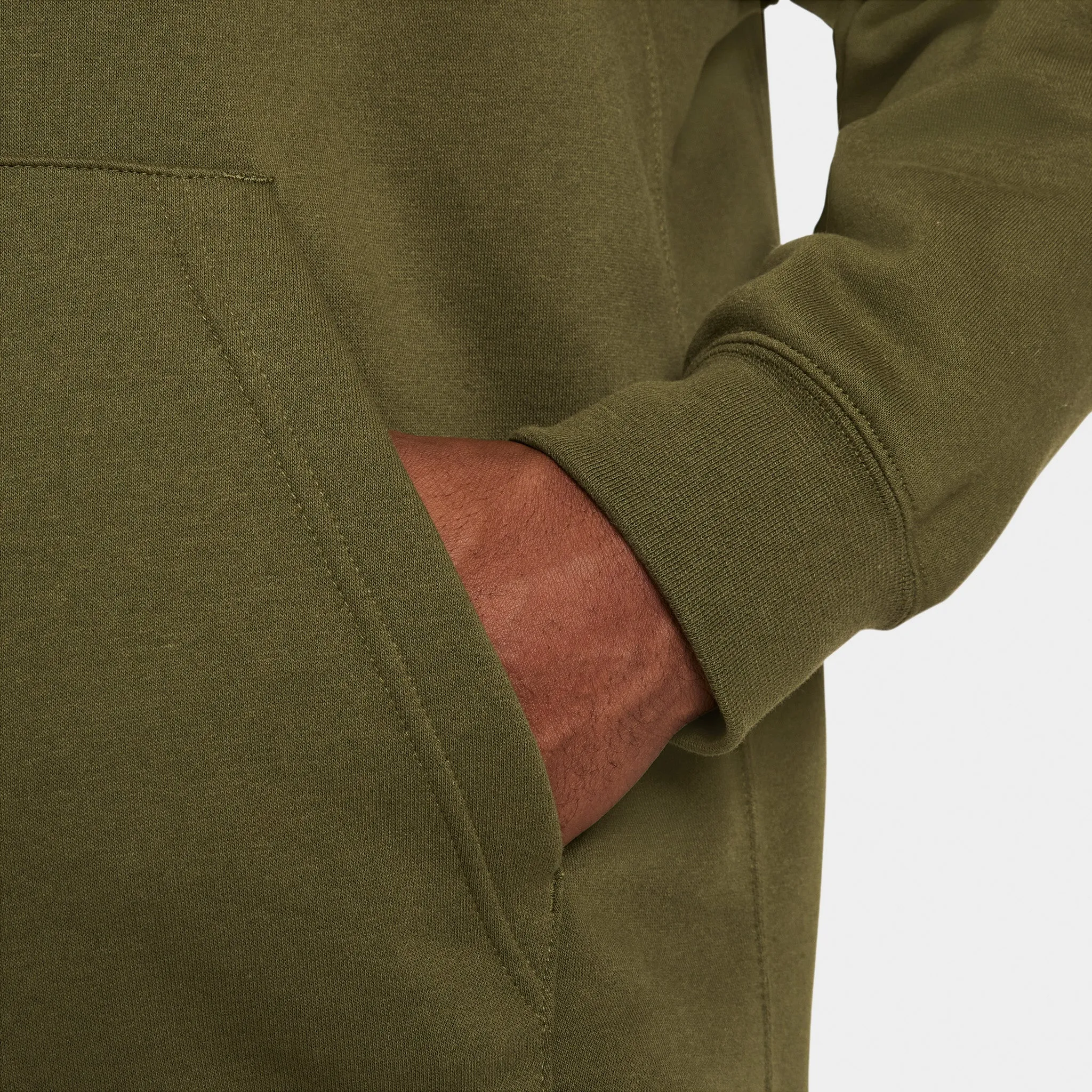 Nike Sportswear Club Fleece Pullover Hoodie Rough Green / Rough Green - White