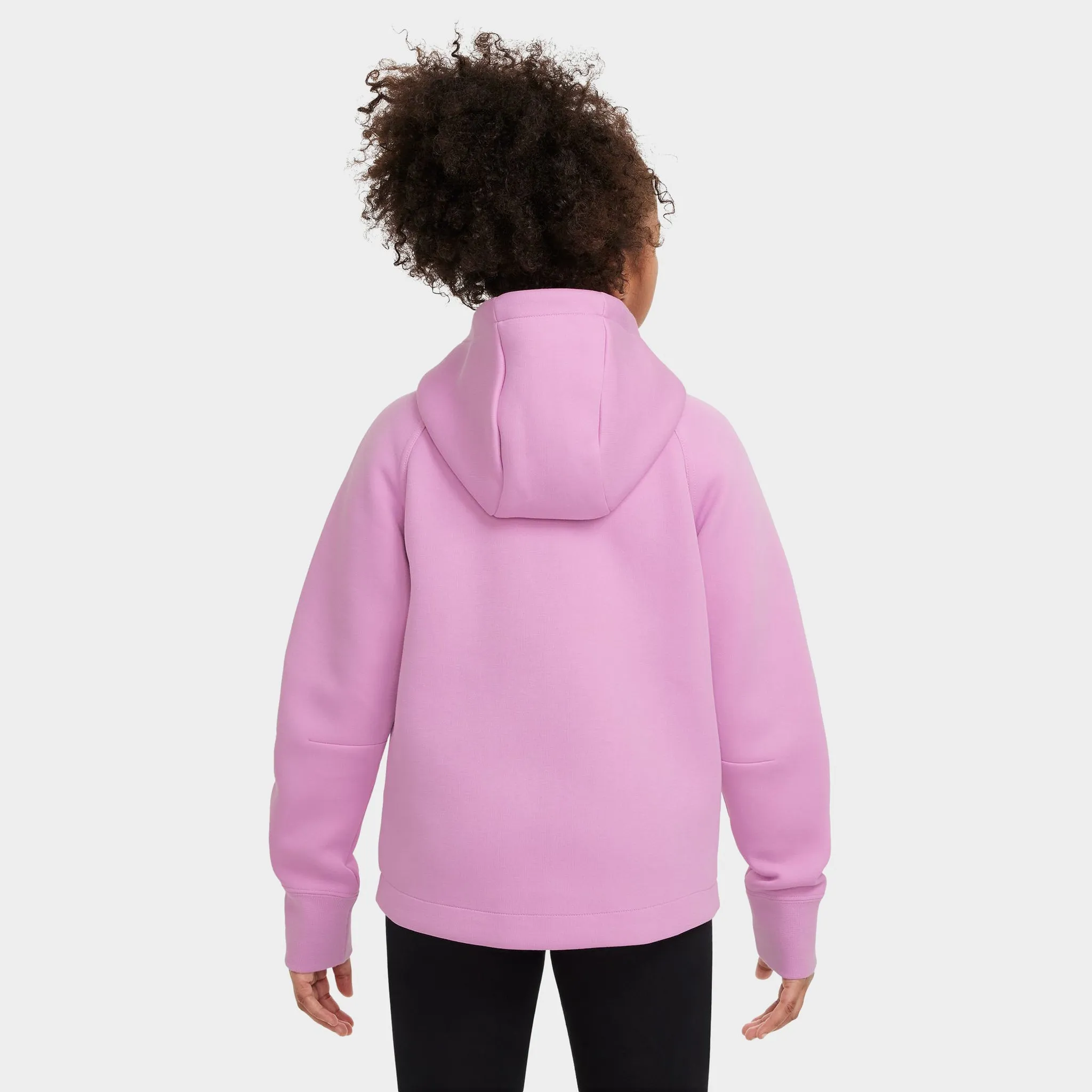 Nike Sportswear Junior Girls' Tech Fleece Full Zip Hoodie Beyond Pink / Black