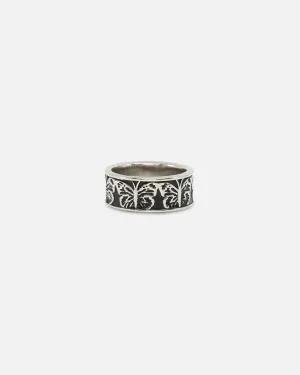NXS Butterfly Band Ring Steel/Black