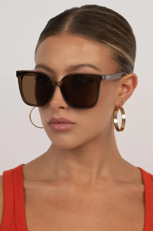Otra Betty Sunglasses Trans Olive Brown