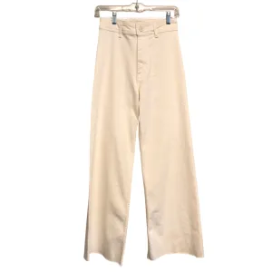 Pants Wide Leg By Zara In Cream, Size:4