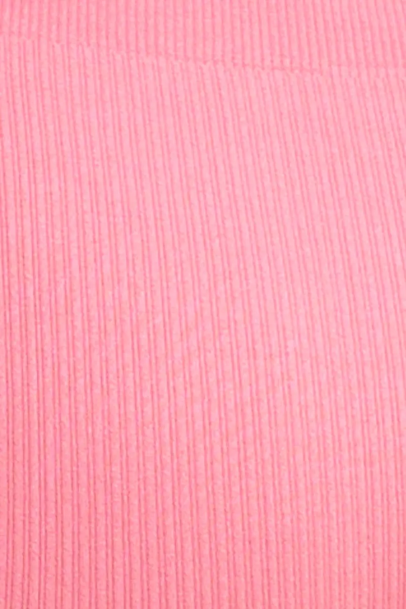 Pink Highneck Seamless Cami