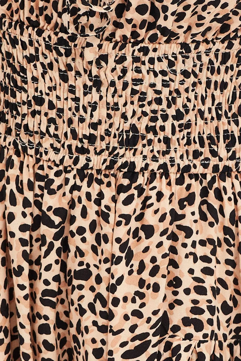 Print Playsuit Long Sleeve