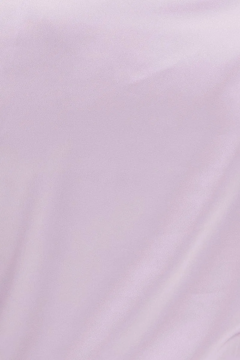 Purple Satin Jacket Long Sleeve